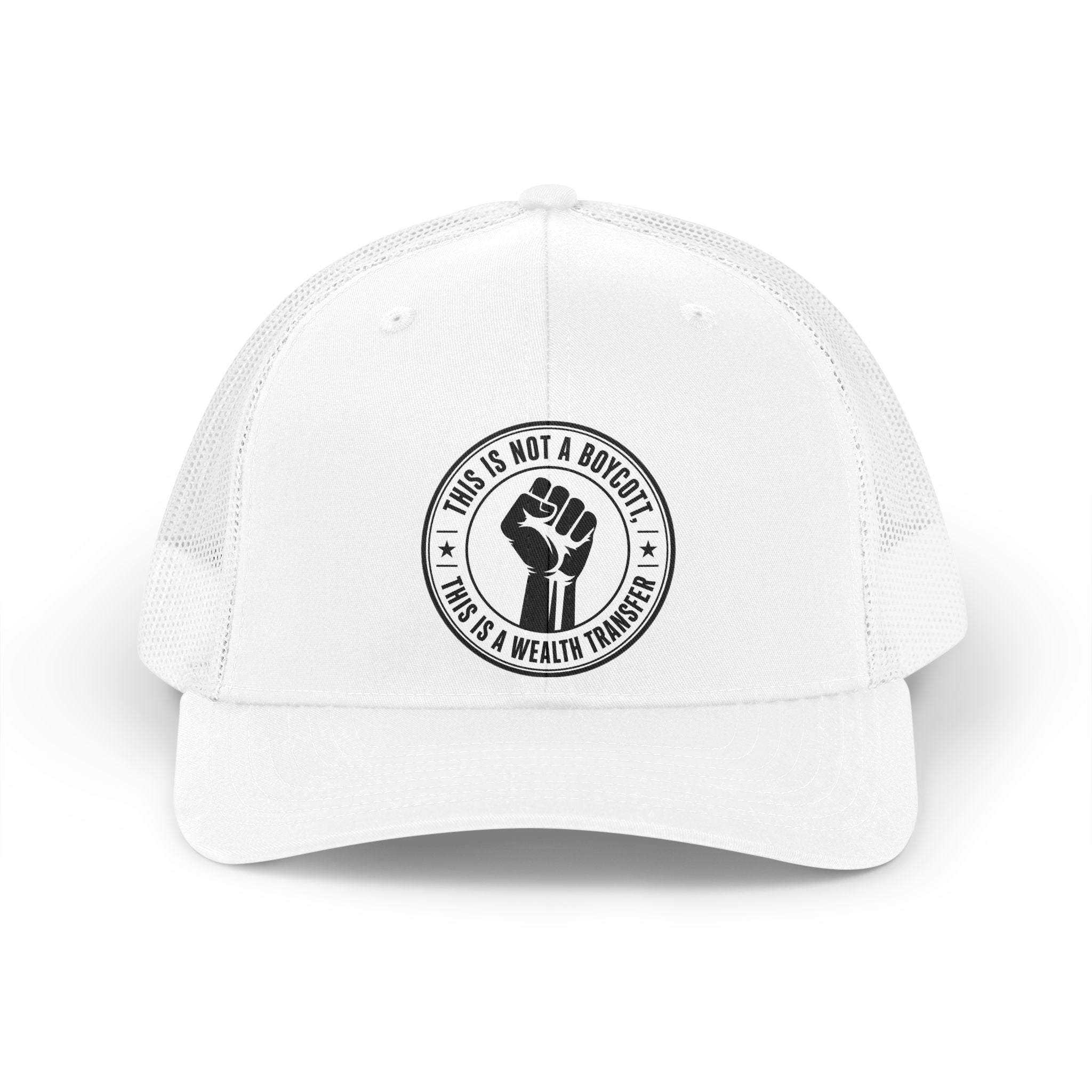 Retro Trucker Hat — “This Is Not A Boycott” Fist Patch