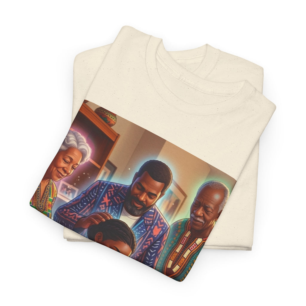Black Family Study Night T-Shirt — Inspirational Afrofuturist Classroom Artwork