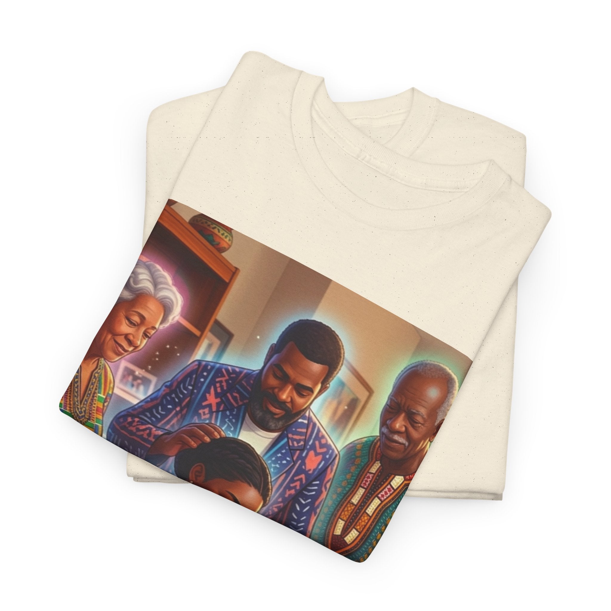 Black Family Study Night T-Shirt — Inspirational Afrofuturist Classroom Artwork