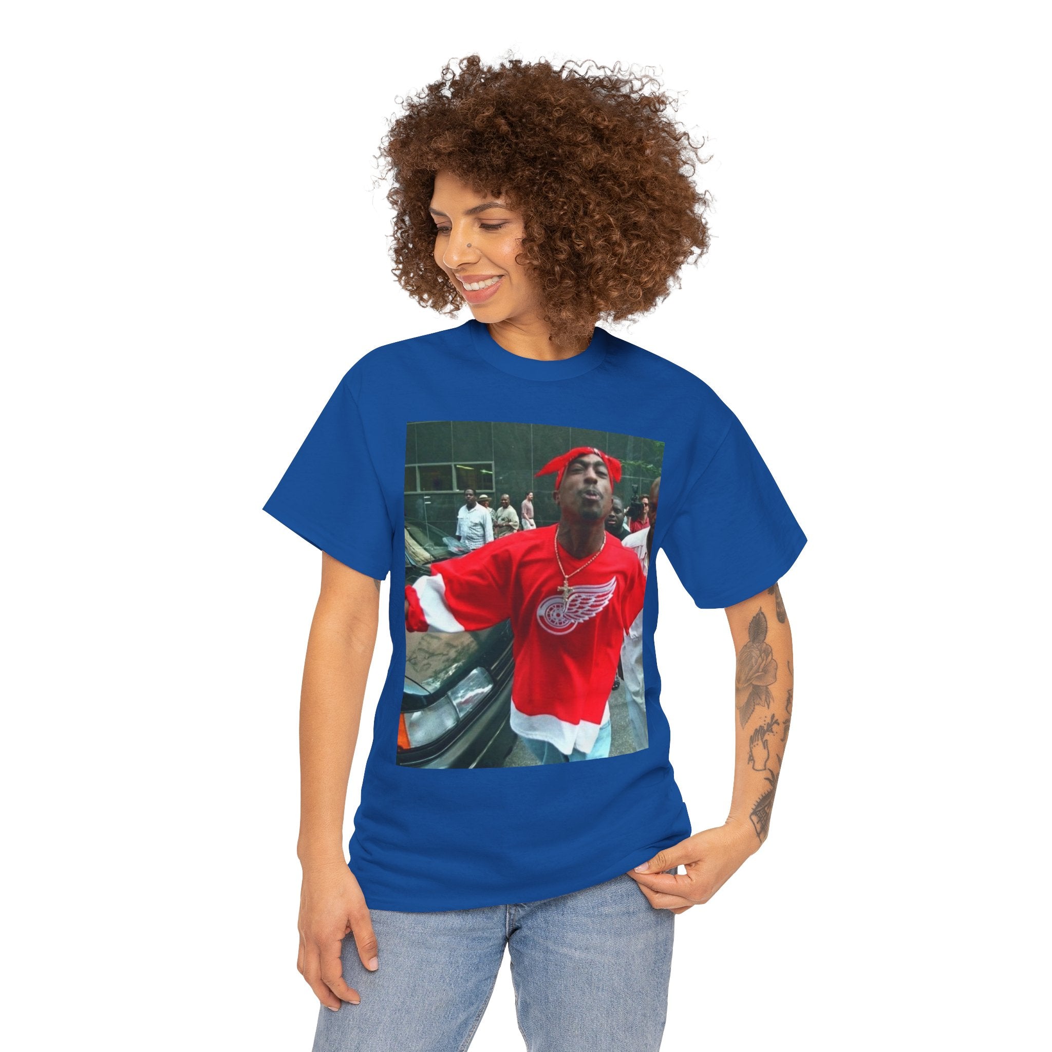 Graphic Tee — Retro Street Photo Print T-Shirt