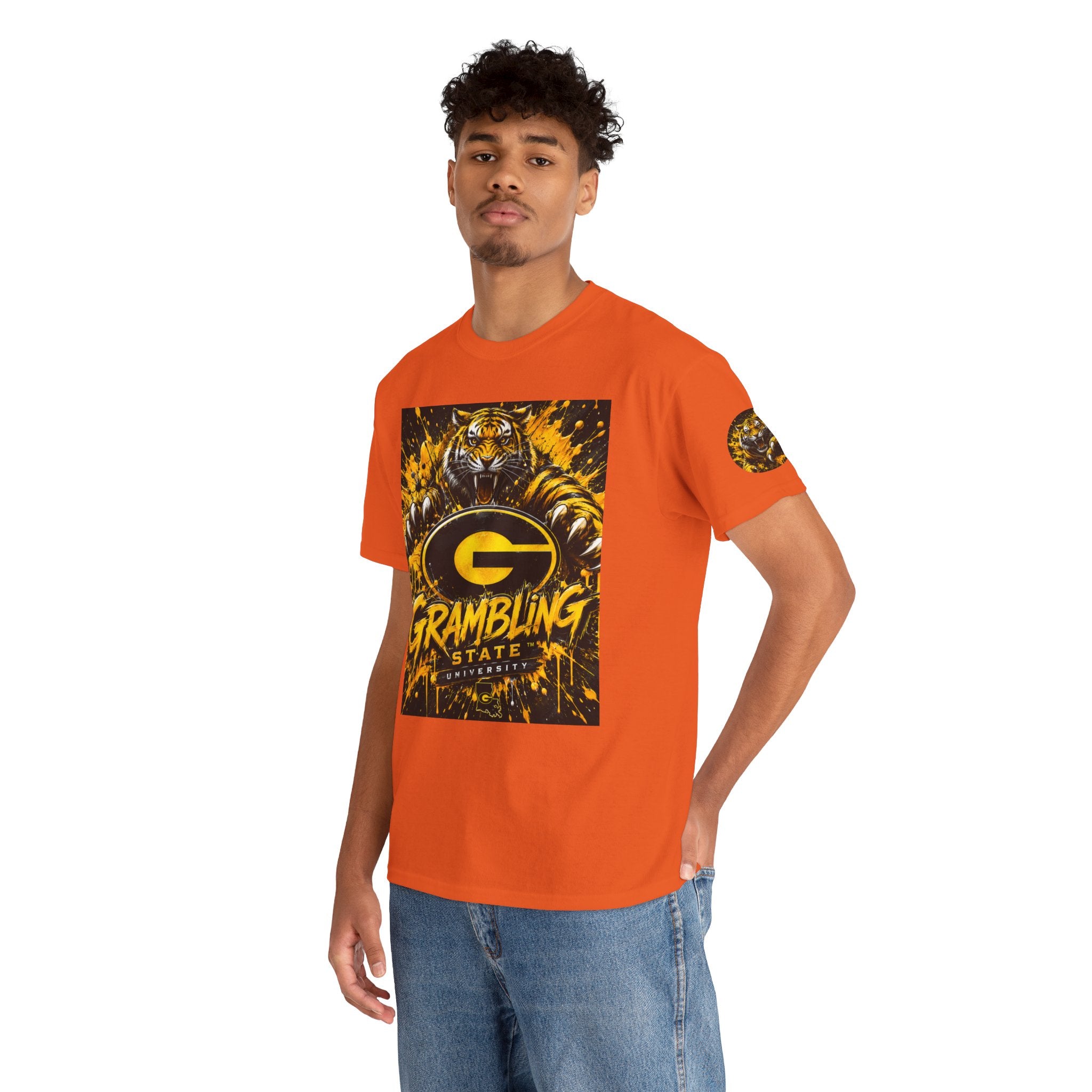 Grambling State Tigers T-Shirt — Roaring Tiger Logo College Tee