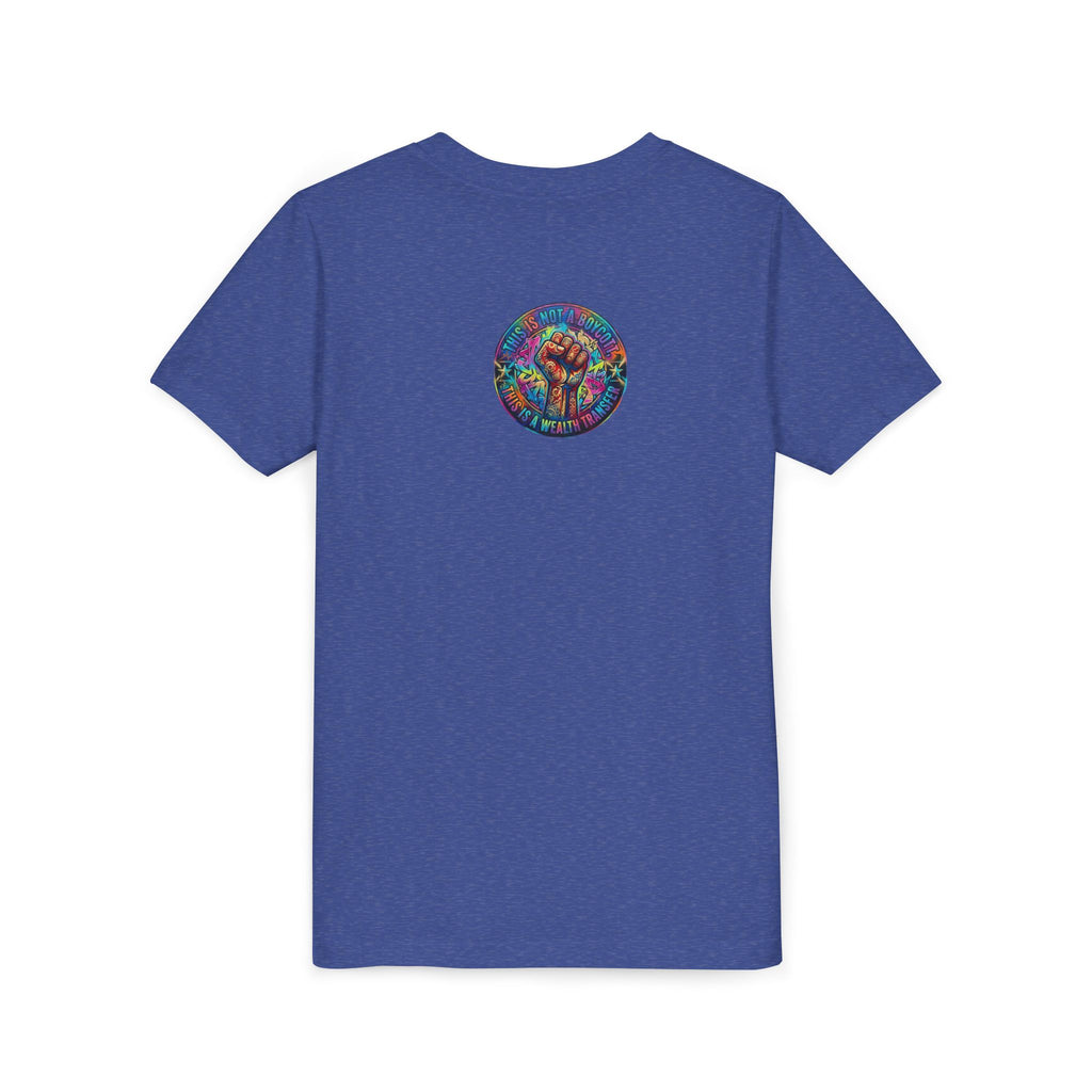 Youth Trophy Lightning Tee — Winning Kids' Short Sleeve Shirt with Stars & Confetti