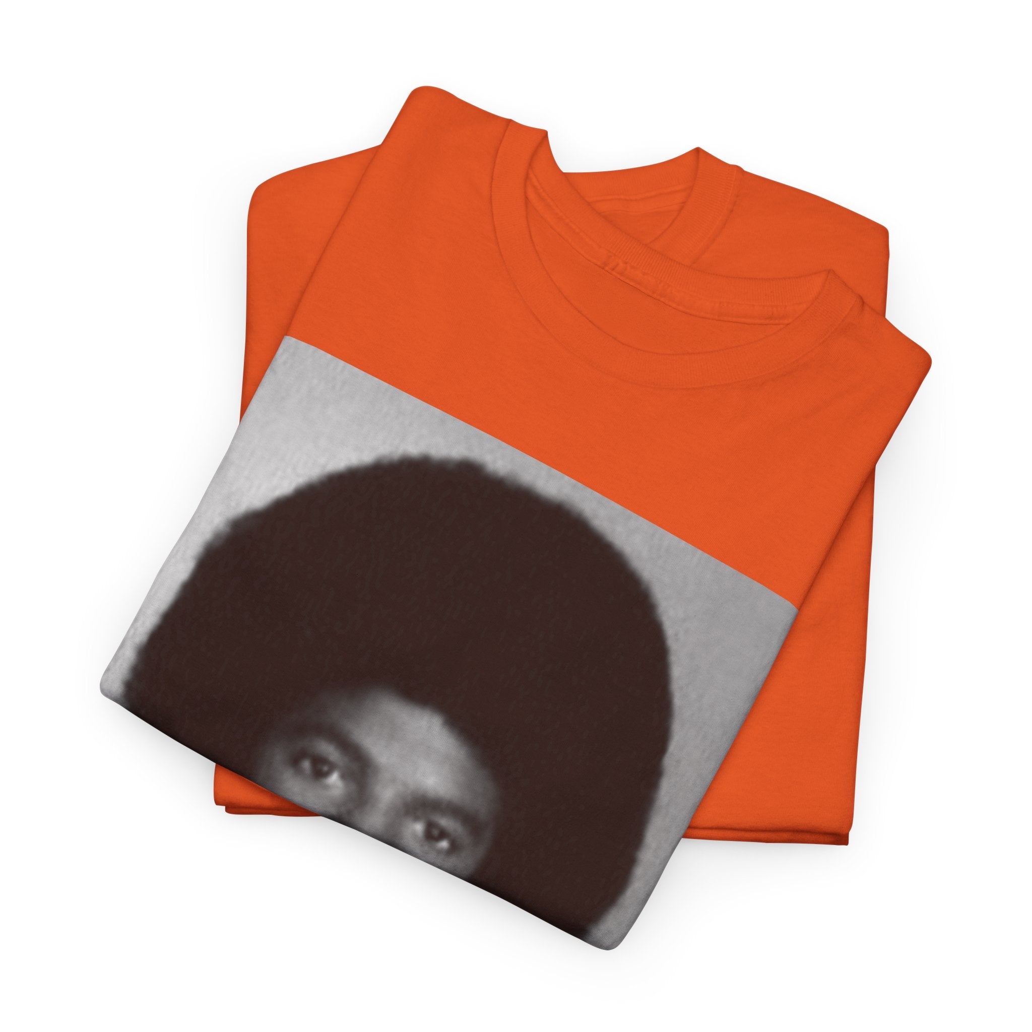 Graphic Tee — Retro Portrait Front with Black Power Fist Back