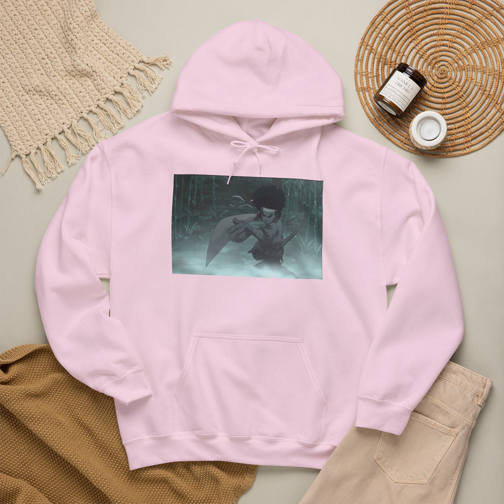 Moody Forest Angel Hoodie — Ethereal Wings Graphic Sweatshirt