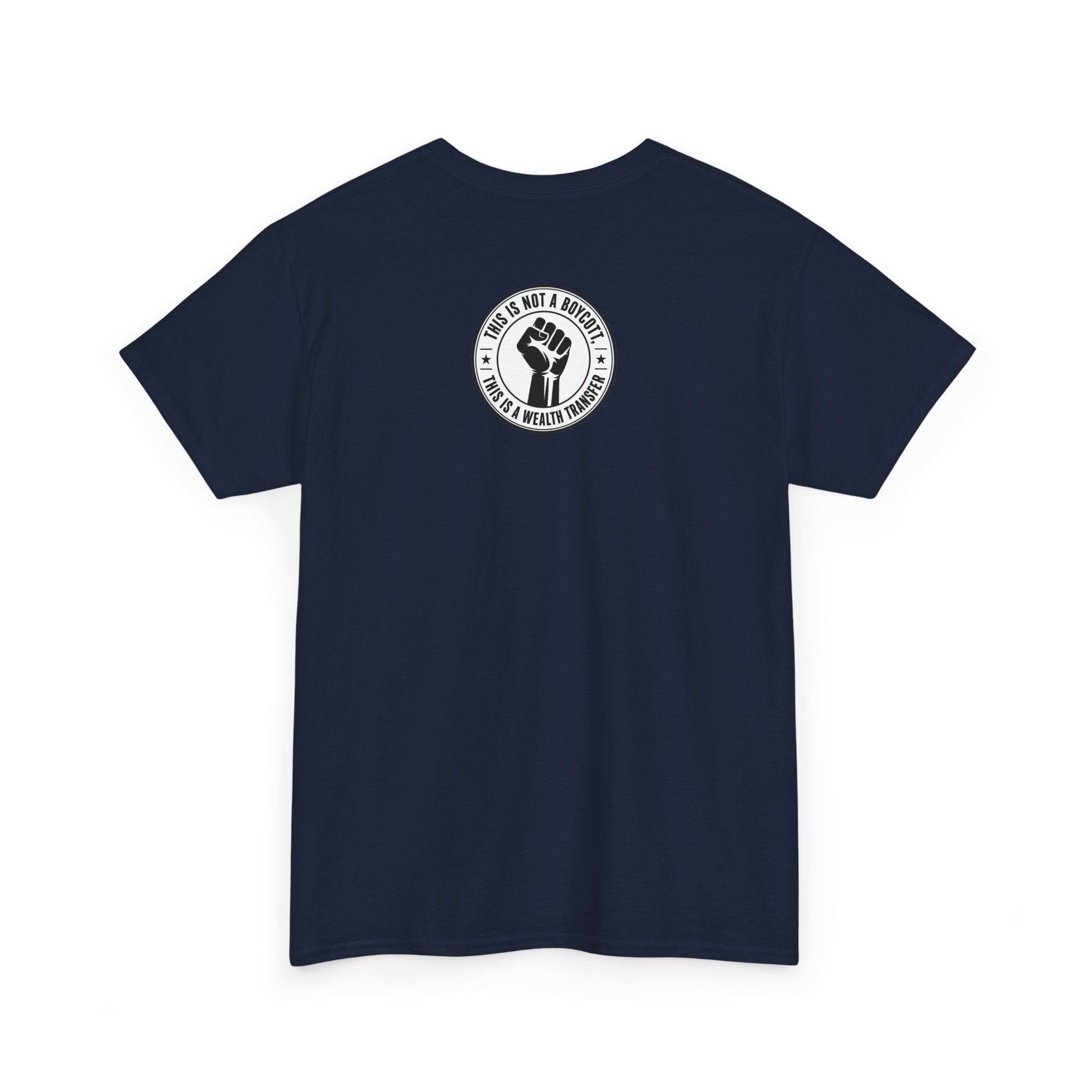 Graphic Tee — Retro Portrait Front with Black Power Fist Back