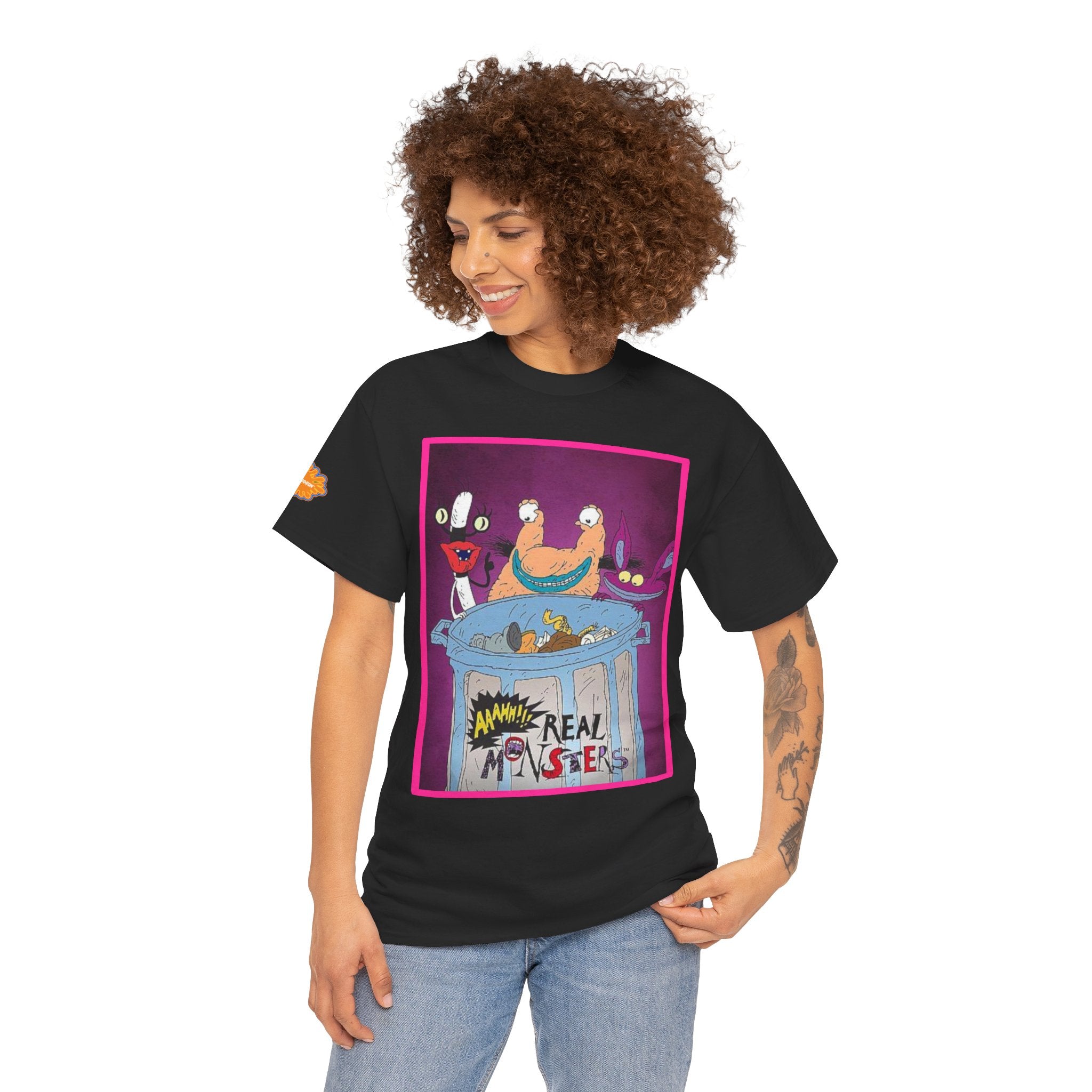 Real Monsters Vintage Cartoon T-Shirt — Nickelodeon Rugrats Crew Tee