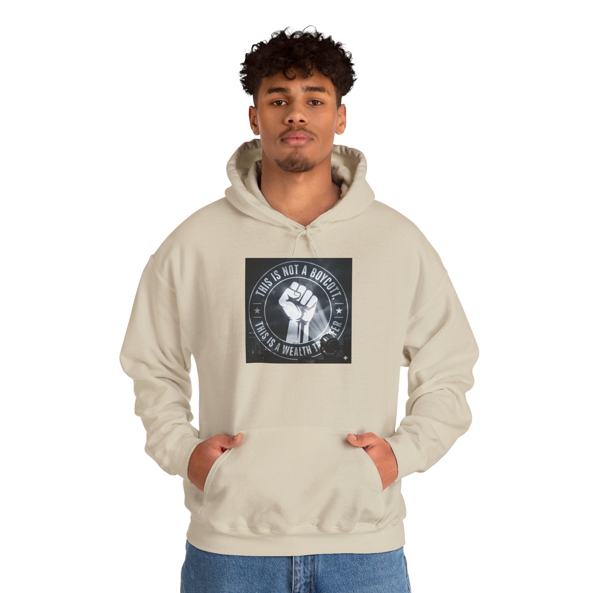 Hoodie — "This Is Not a Moment" Raised Fist Social Justice Pullover
