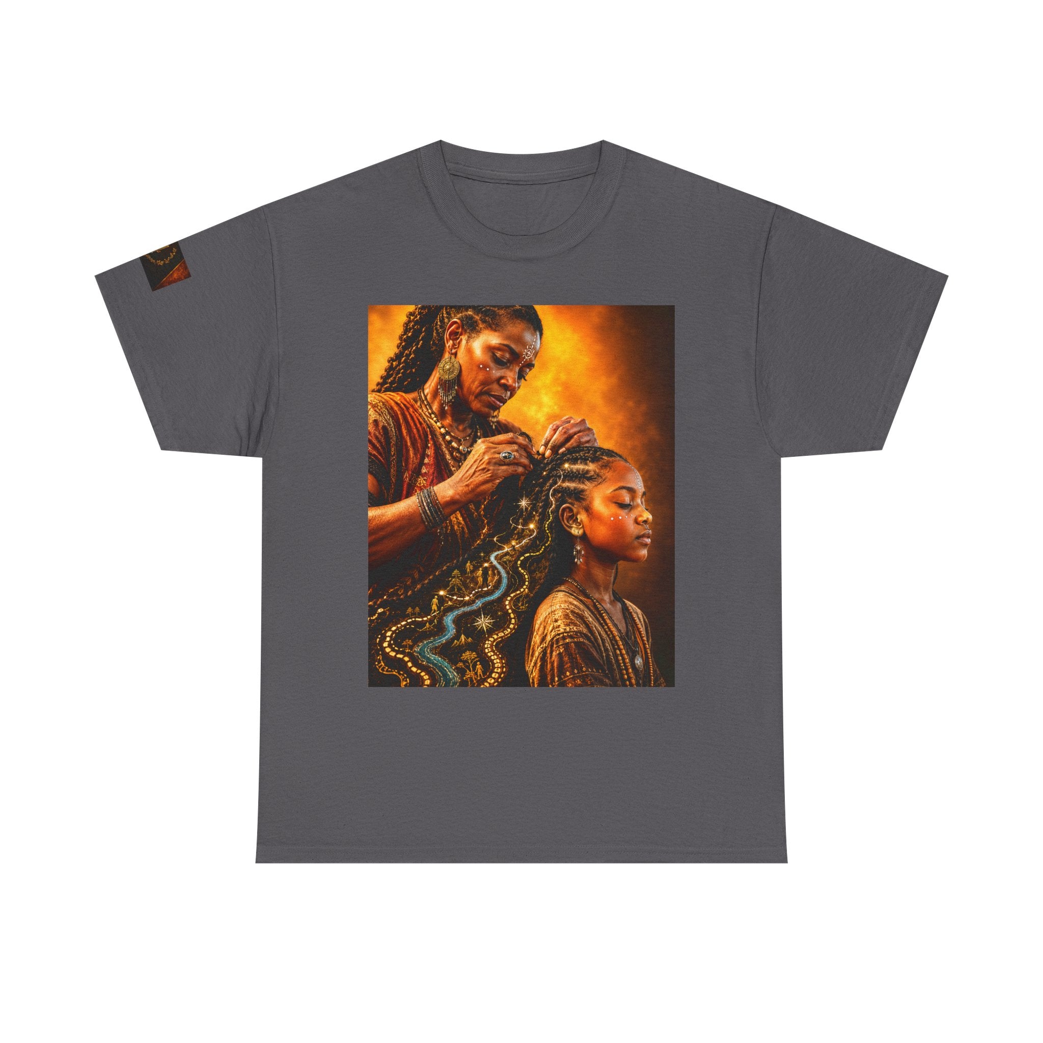 Afrocentric Braiding Tee – "This Is Not A Phase" Empowerment Graphic T-Shirt