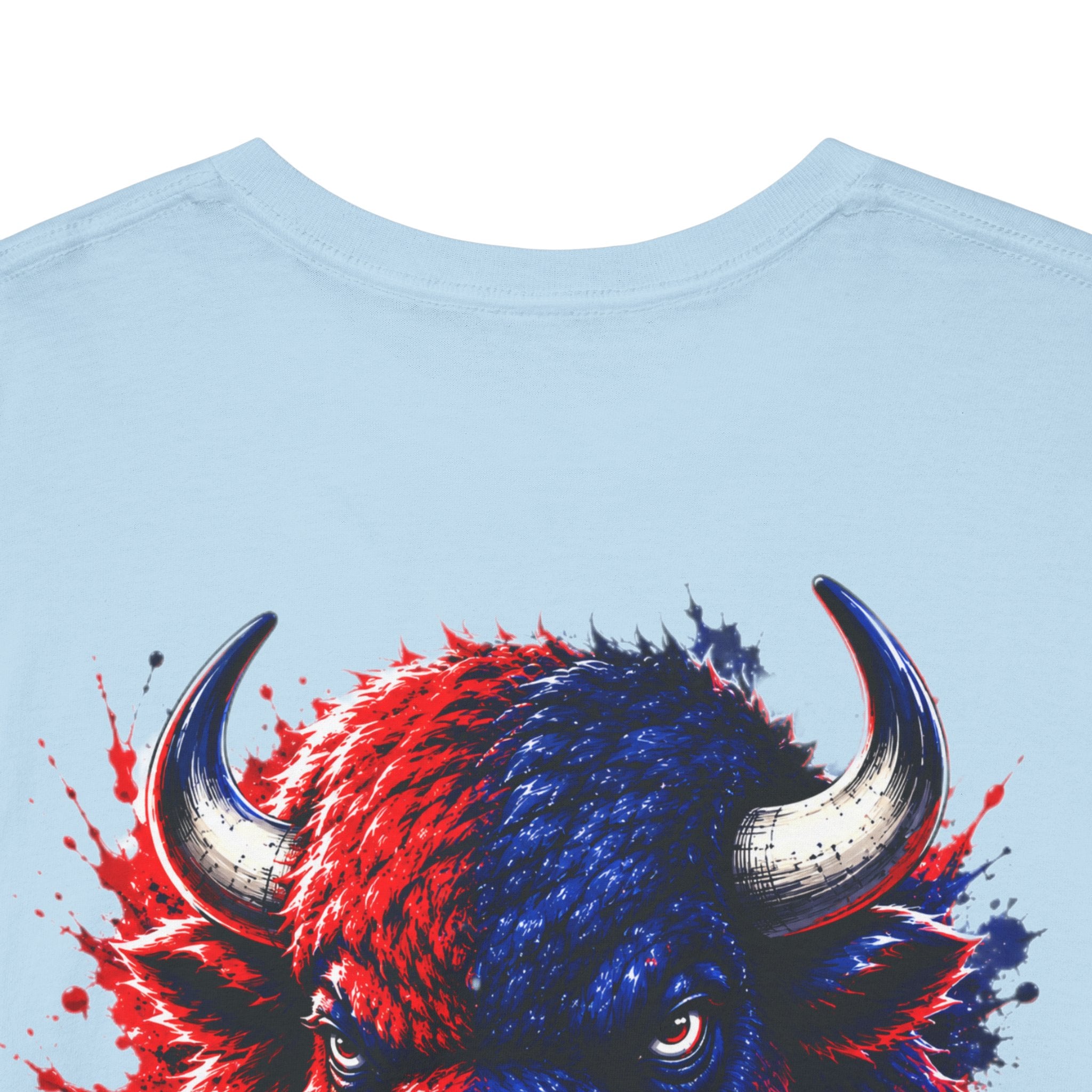 Howard University Buffalo Spirit Tee — HU Bison Red & Blue Campus Shirt