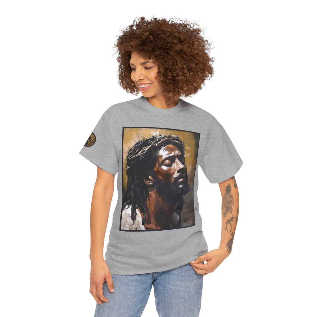 Jesus Portrait Tee with 'This Is Not A Boycott — This Is A Wealth Transfer' Back Emblem