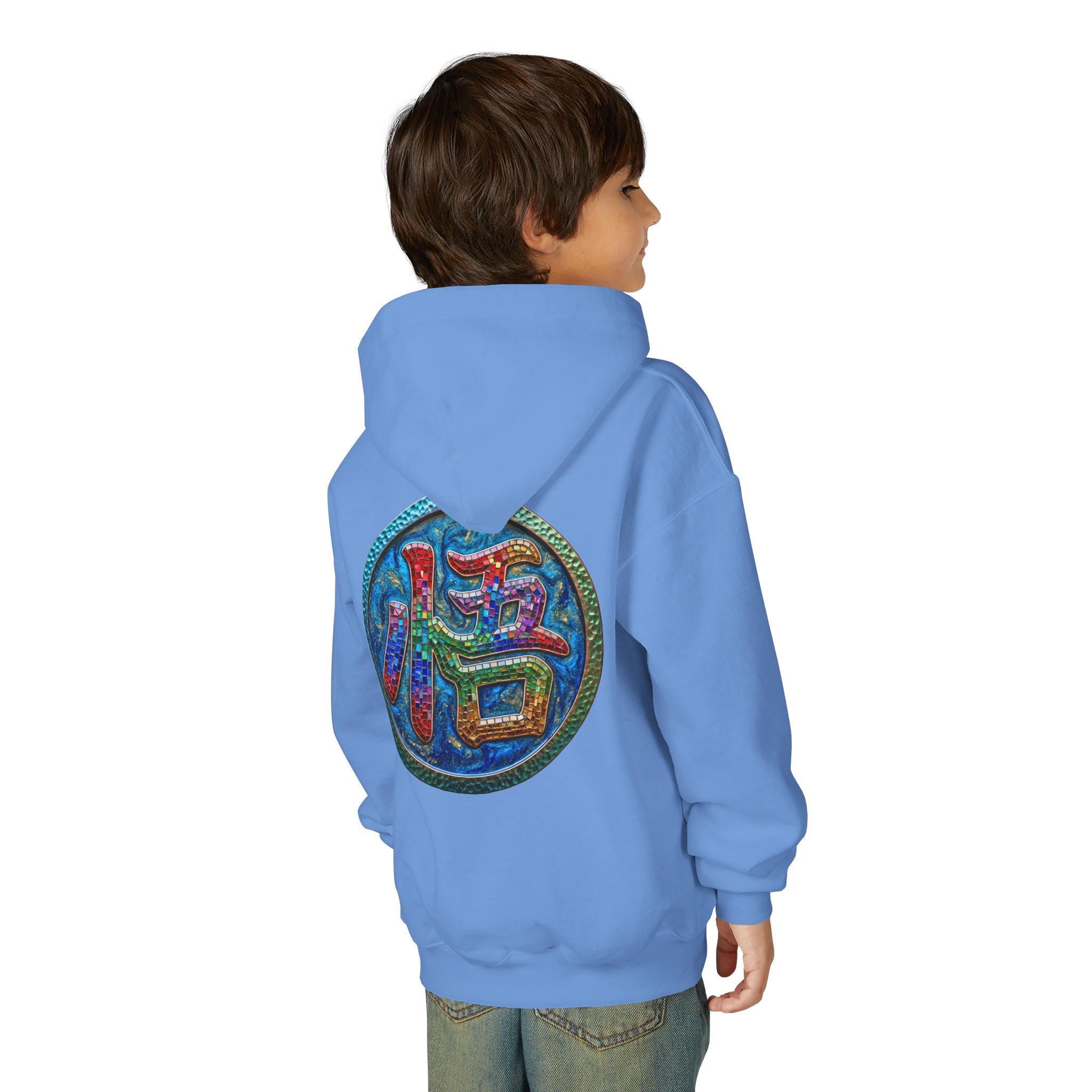 Dragon Boy Hoodie — Goku Cartoon Emblem Youth Hooded Sweatshirt