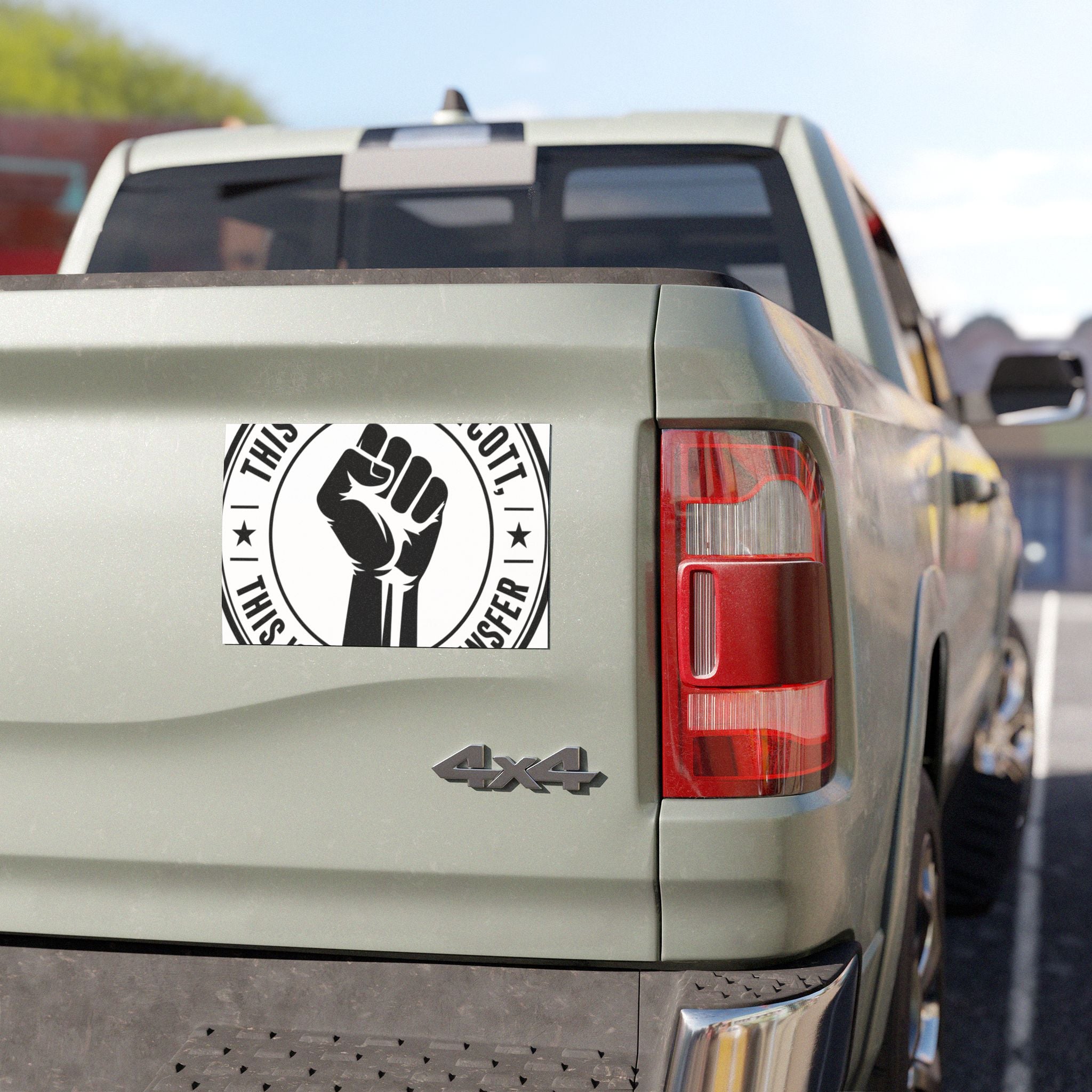 Copy of Solidarity Community Car Magnet — Dollar Bill Fist Design