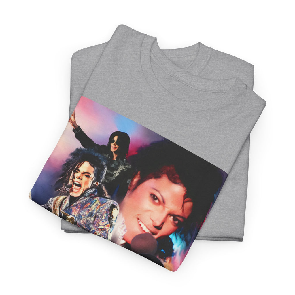 Michael Jackson Tribute Tee — Vintage Pop Collage T-Shirt
