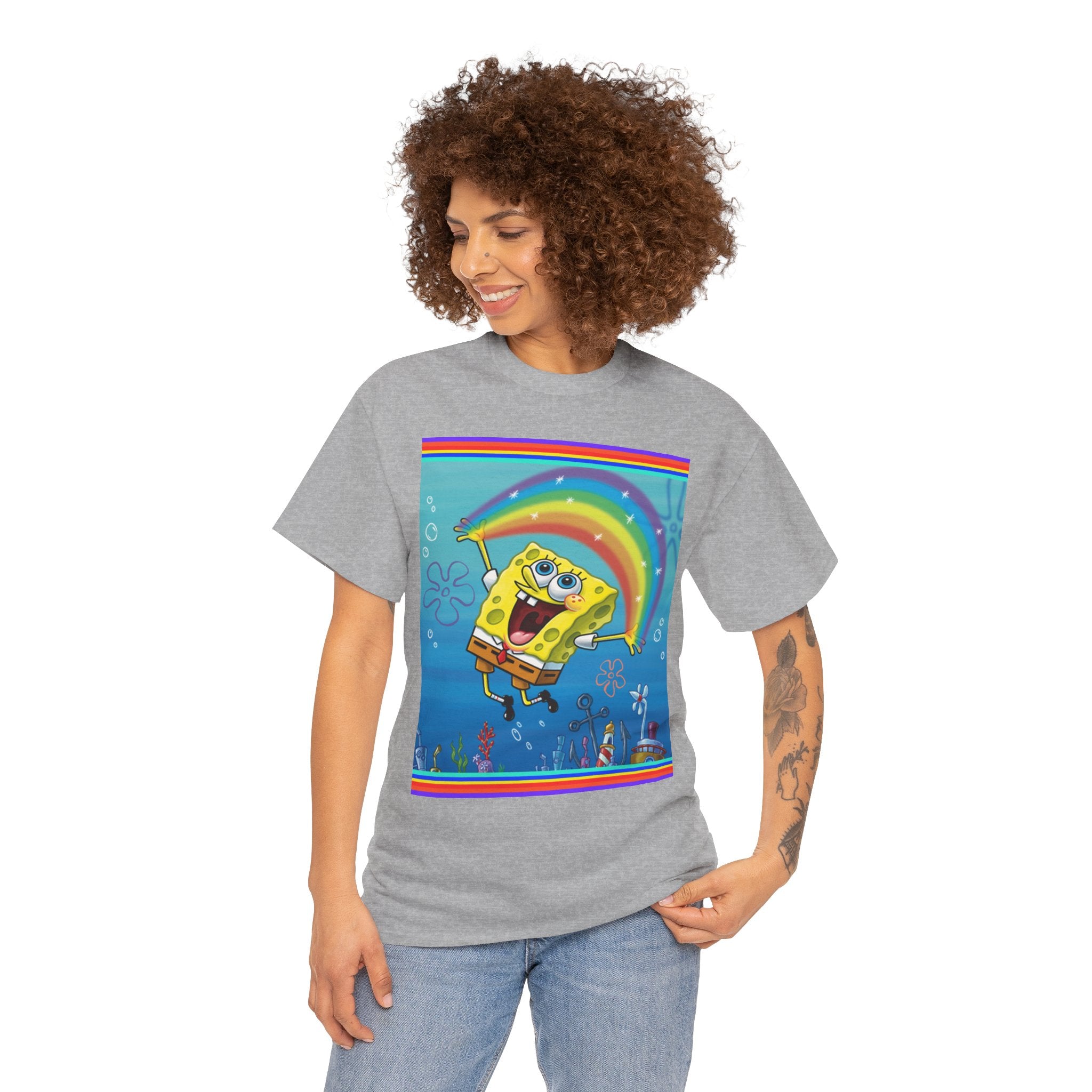 SpongeBob Rainbow SquarePants T-Shirt — Nickelodeon Graphic Tee