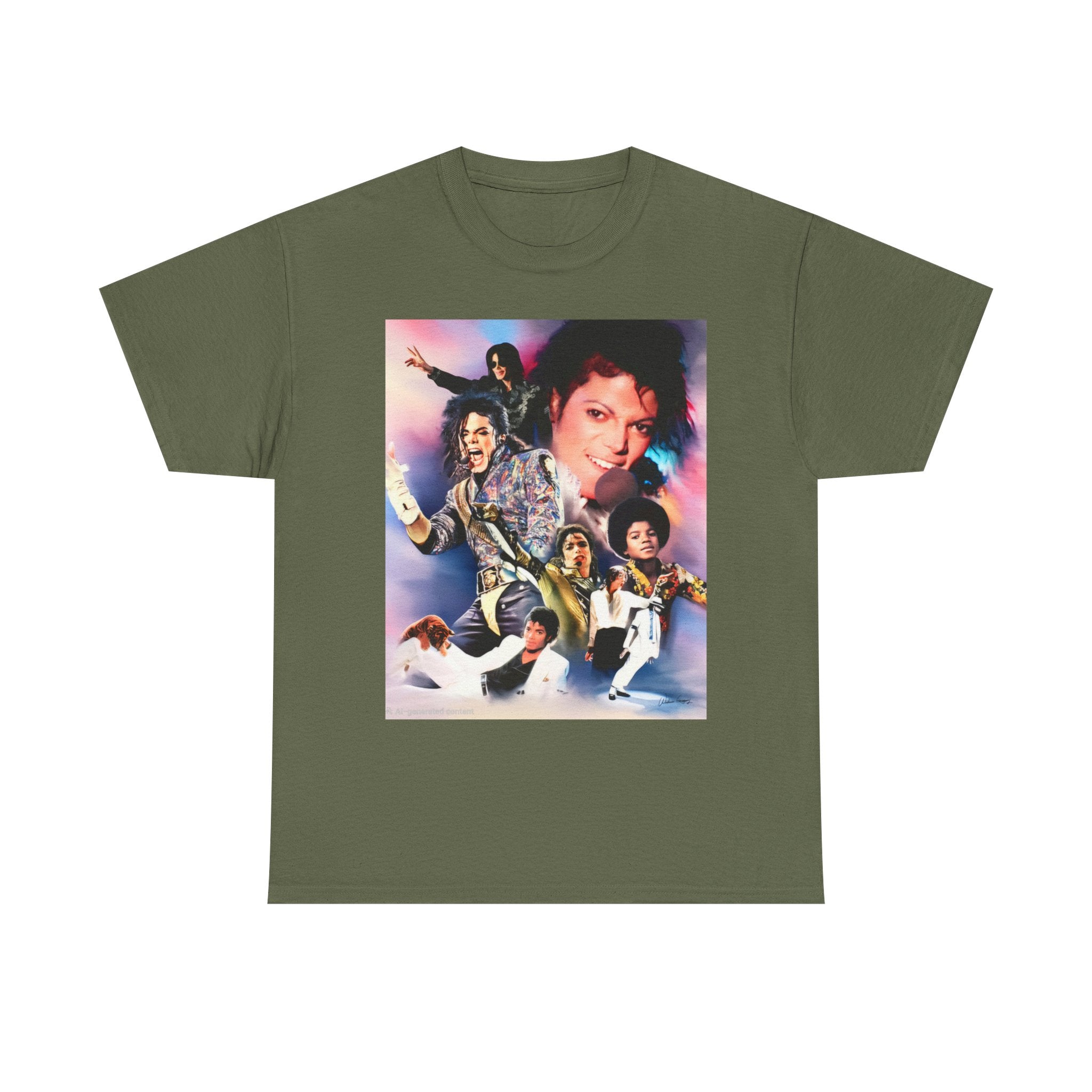Michael Jackson Tribute Tee — Vintage Pop Collage T-Shirt