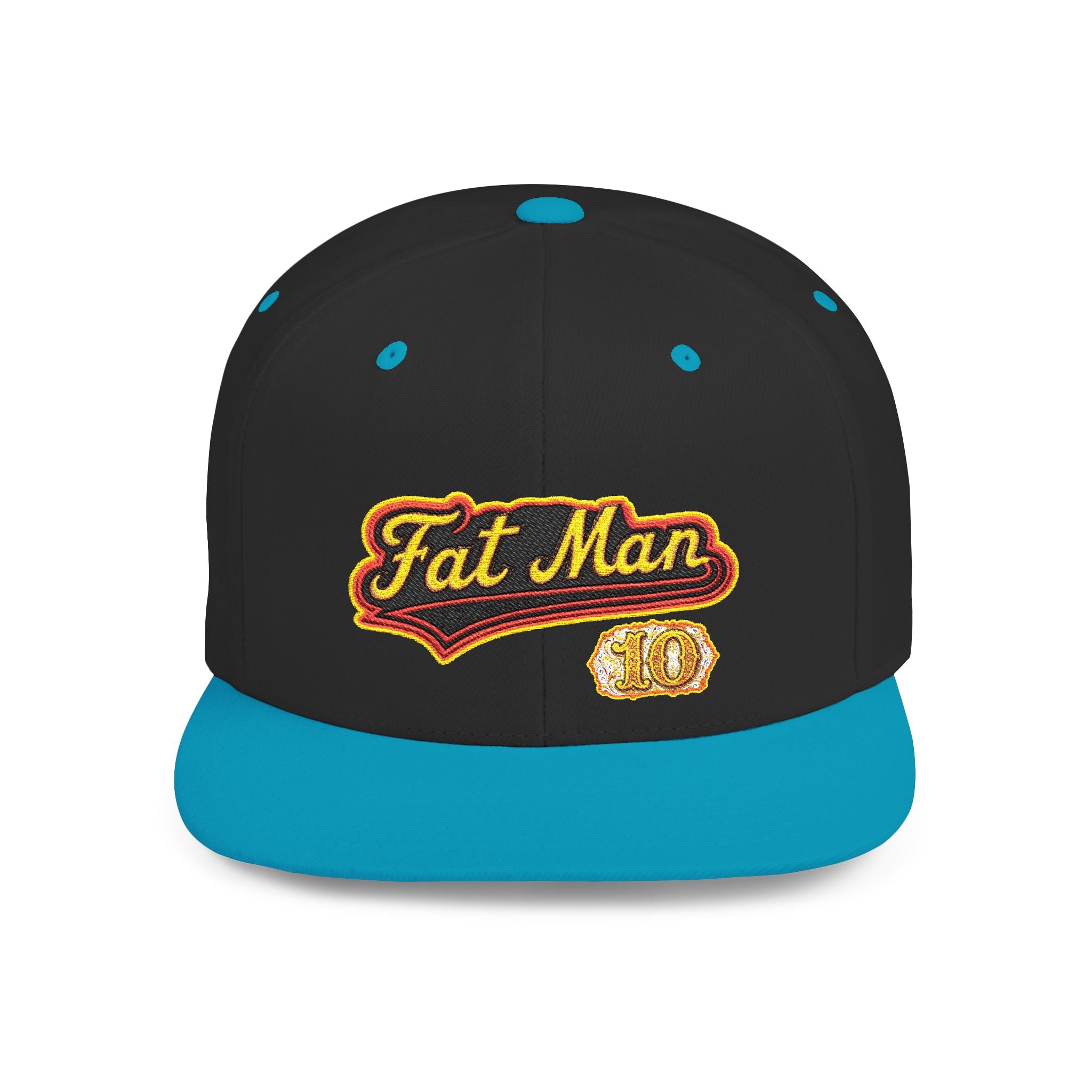 Snapback Hat — Embroidered “Fat Man” Vintage Script Cap