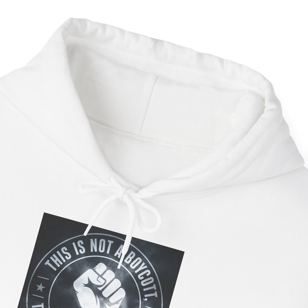 Hoodie — "This Is Not a Moment" Raised Fist Social Justice Pullover