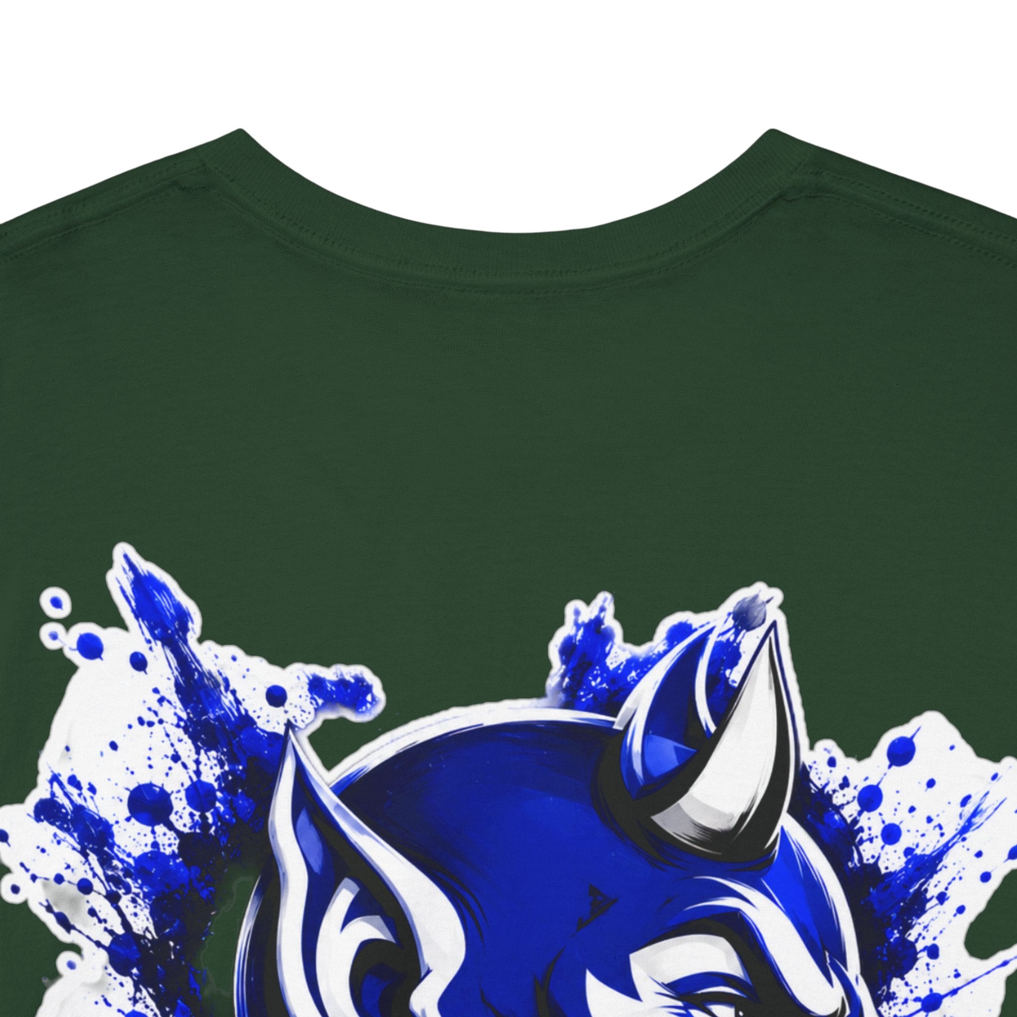 Duke Blue Devils Graphic Tee — Splatter Devil Logo T‑Shirt