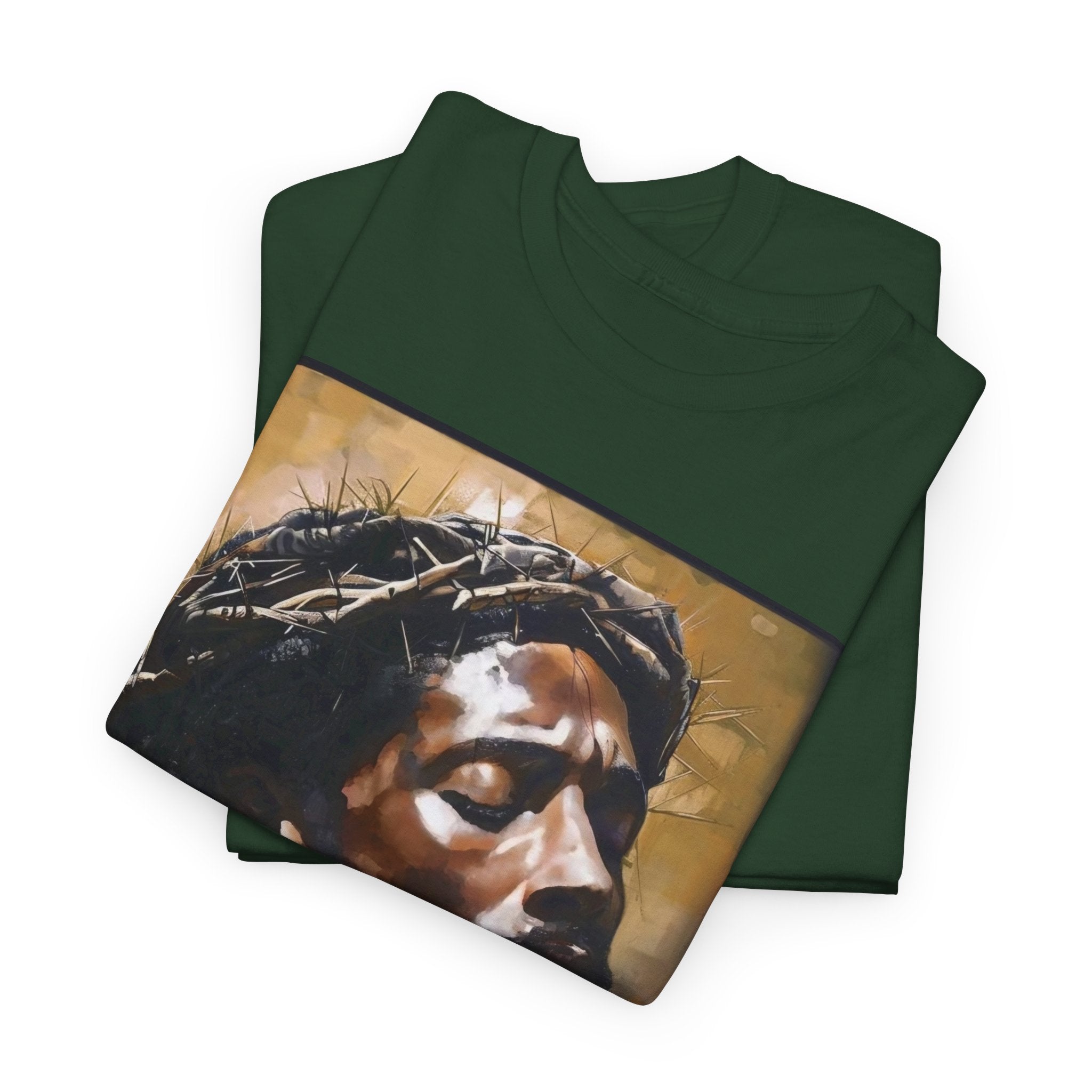 Jesus Portrait Tee with 'This Is Not A Boycott — This Is A Wealth Transfer' Back Emblem