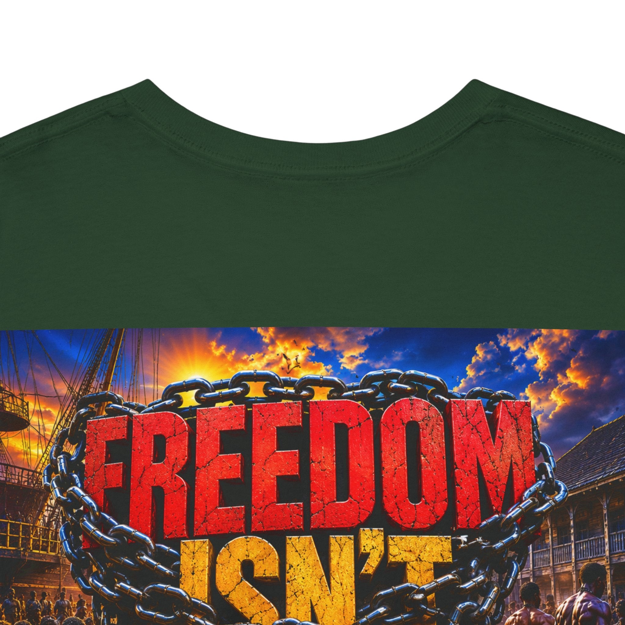 Freedom Isn’t Free Tee — Patriotic Fireworks Soldier Graphic T-Shirt