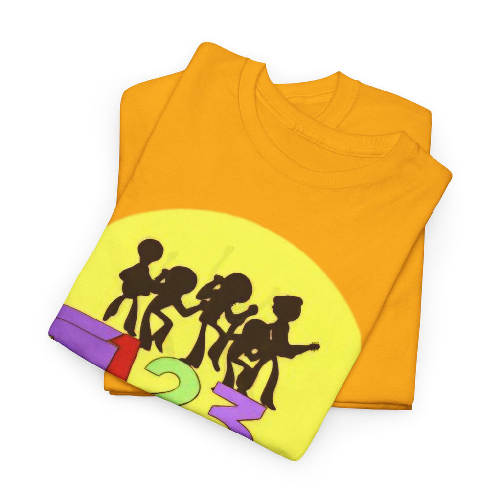 ABC 123 Kids Music Tee — Colorful Educational Rhythm Shirt