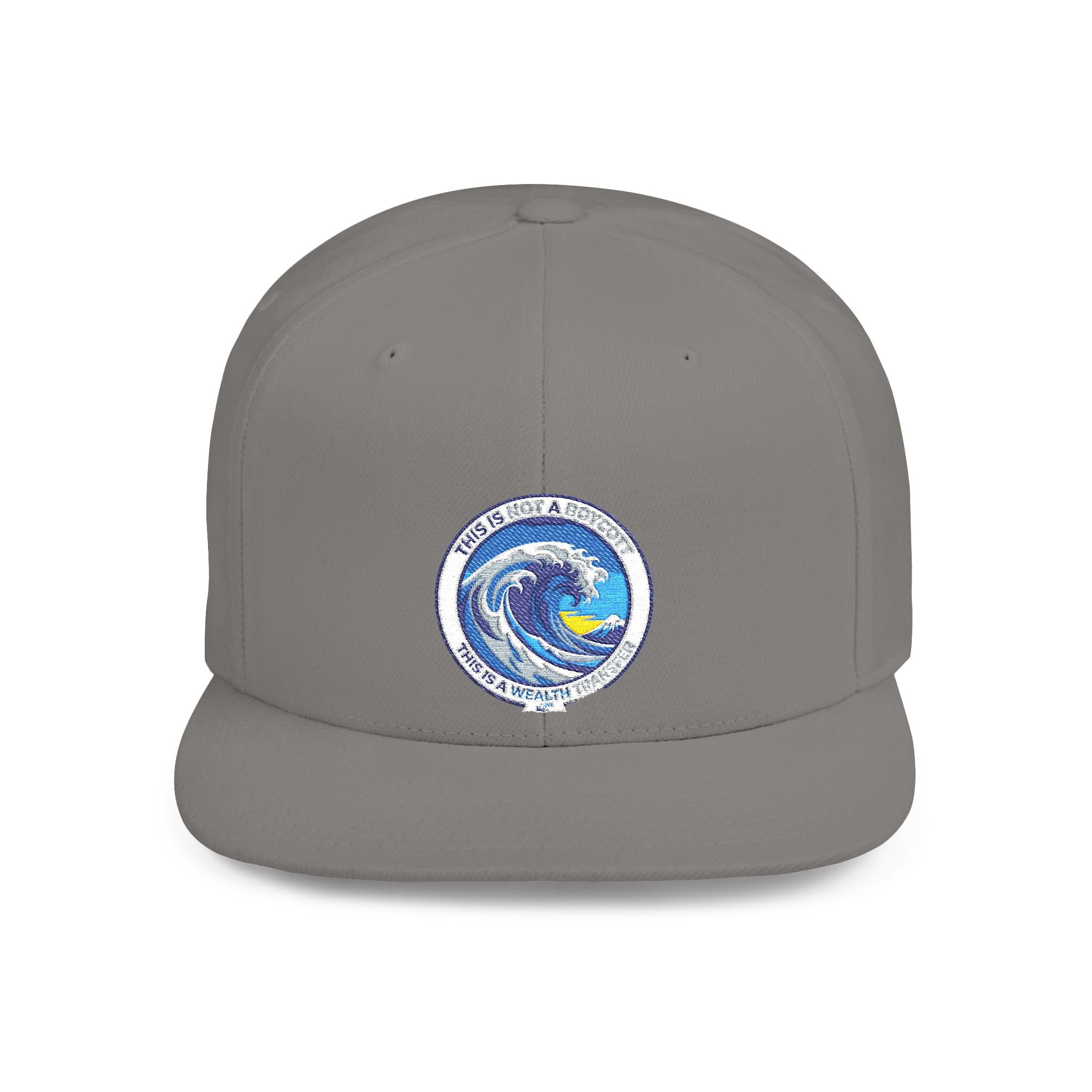 Copy of Reggae Vibes Flat Bill Snapback Hat — Colorful Rasta Music Patch
