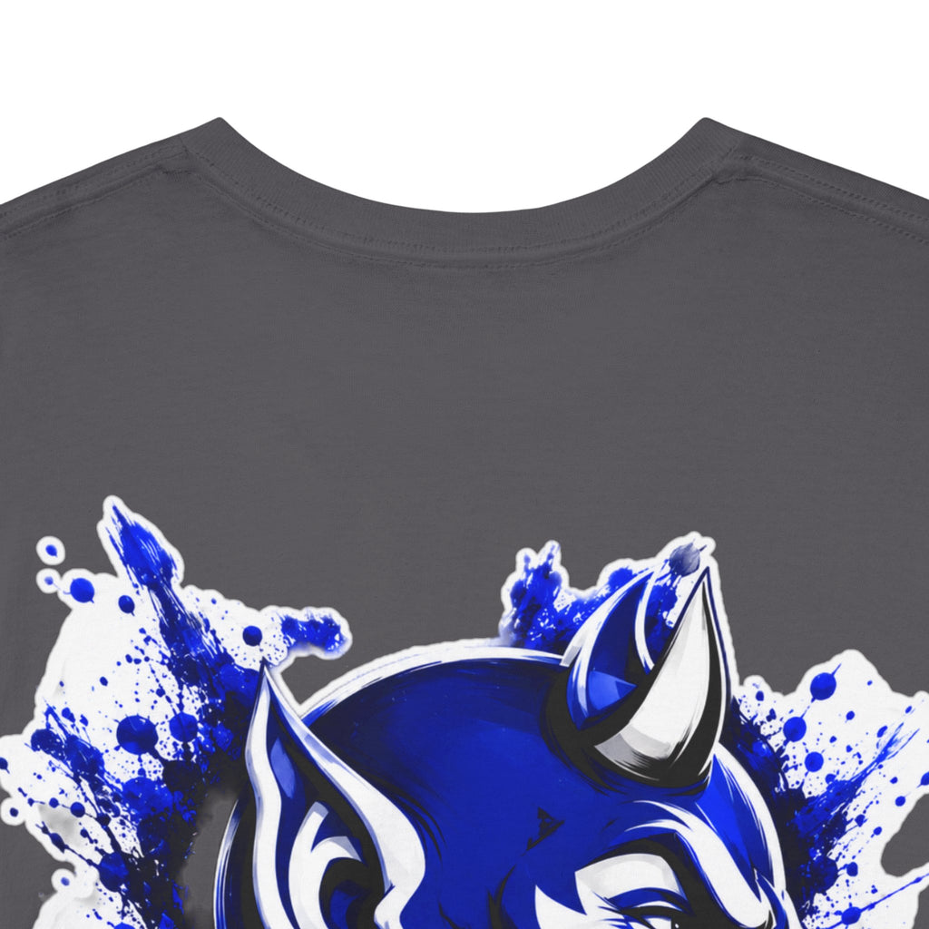 Duke Blue Devils Graphic Tee — Splatter Devil Logo T‑Shirt