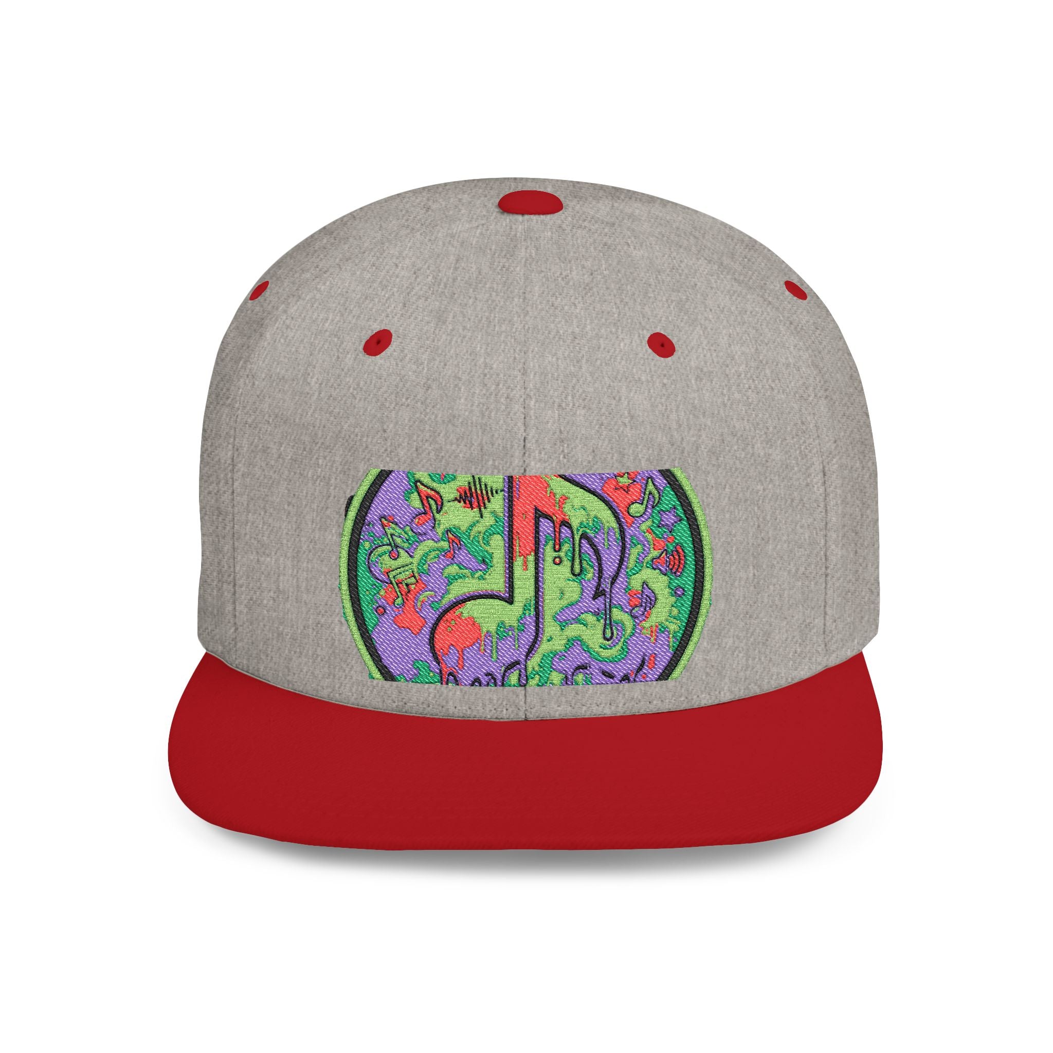 Copy of Copy of Flat Bill Snapback Hat — Retro Dance Crew Graphic Cap