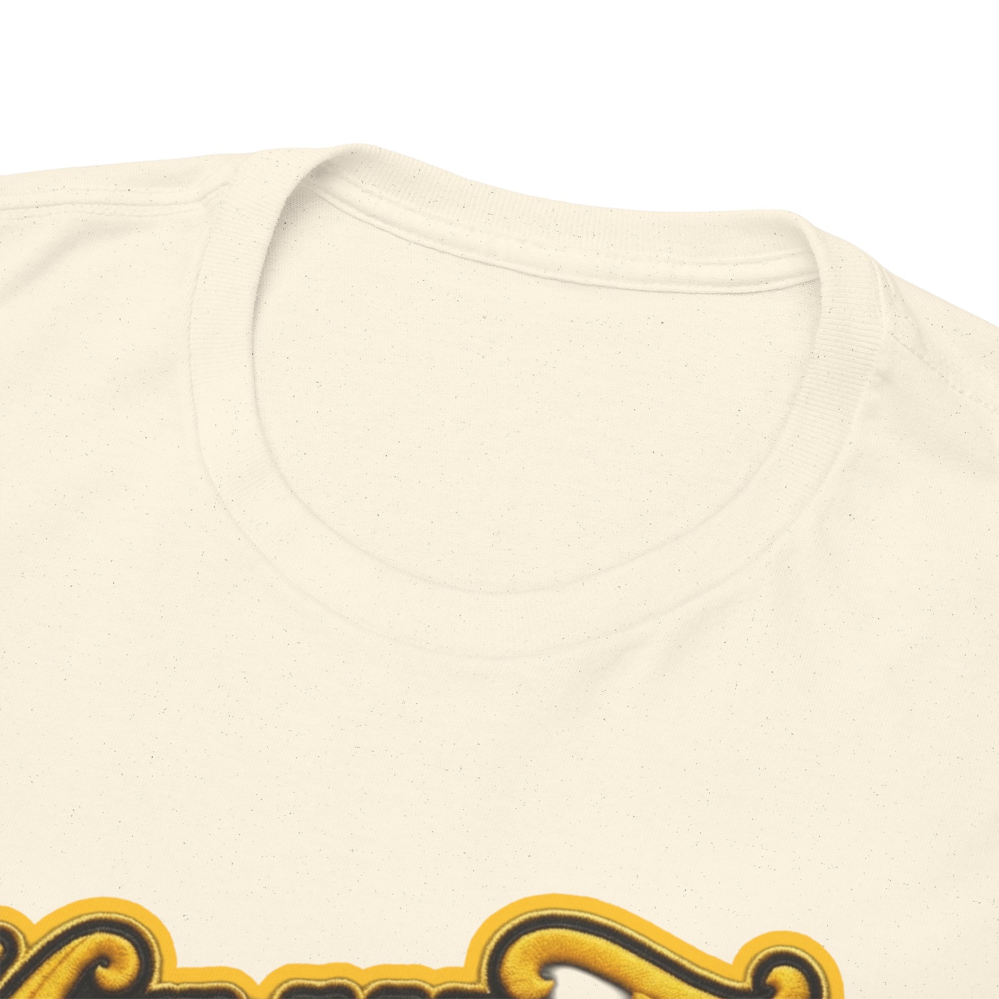 Melanated 19 Graphic Tee — Retro Script Logo & Gold Number Baseball Shirt
