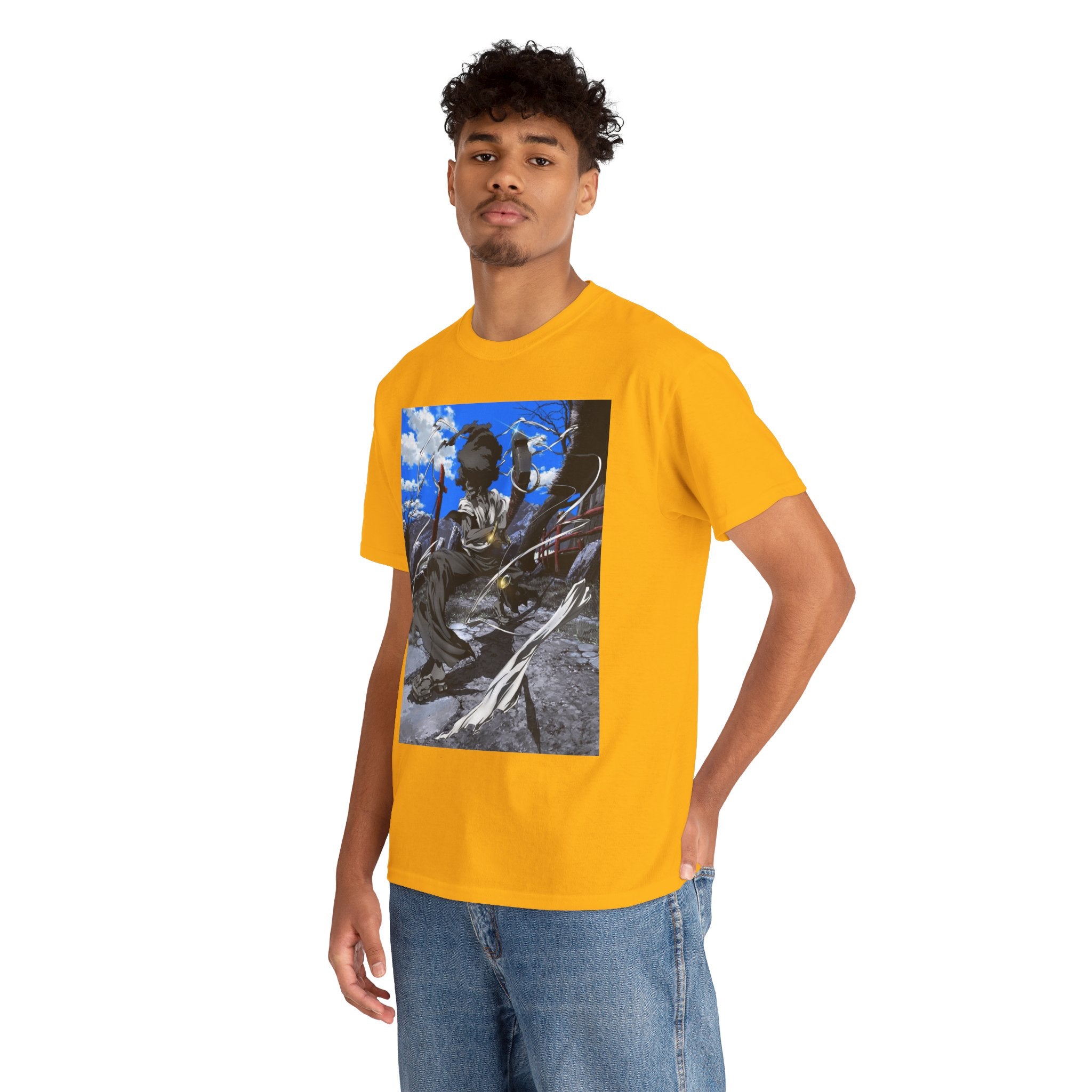 Afro Samurai Graphic Tee — Anime Streetwear T‑Shirt