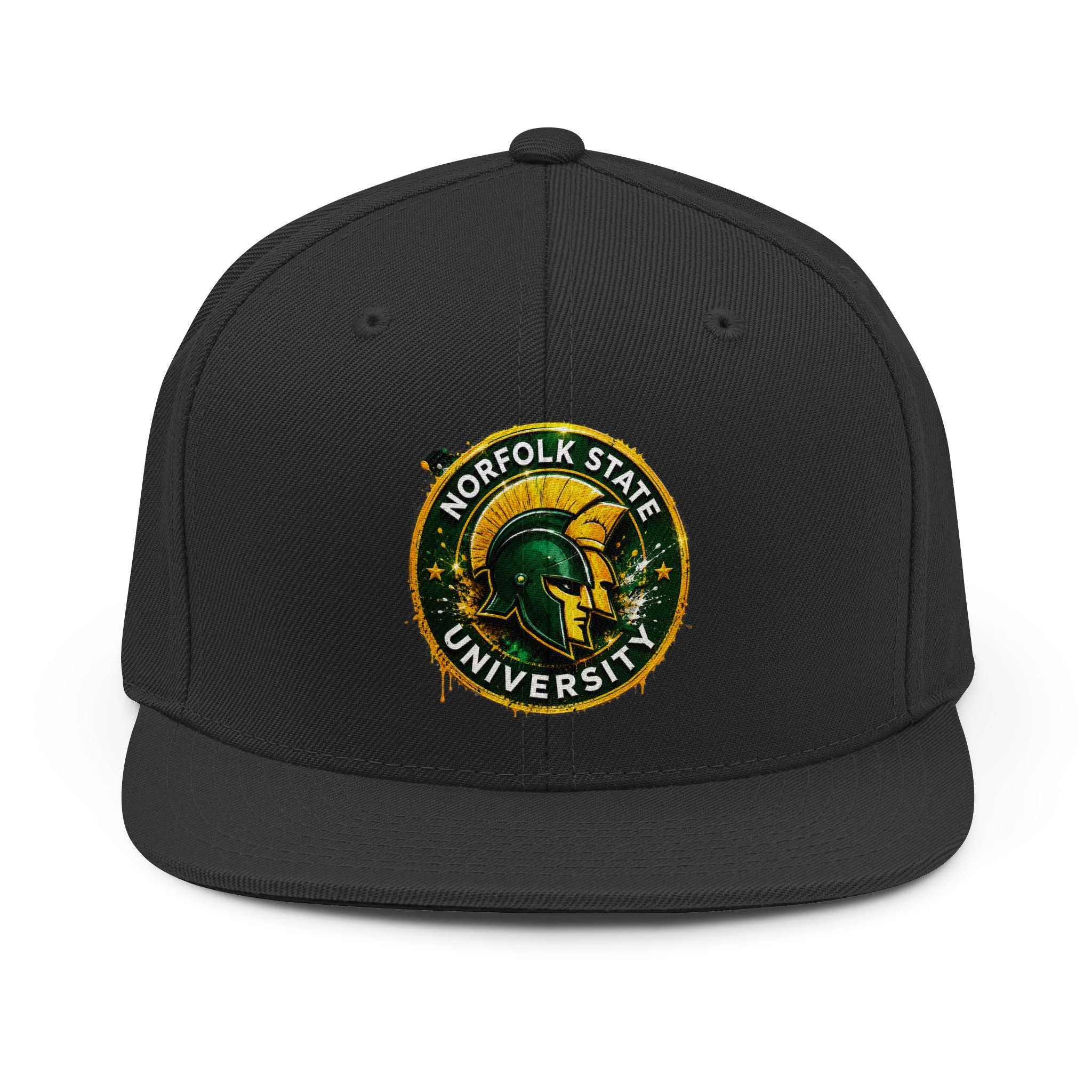 Norfolk State University Spartan Snapback Hat — Embroidered Logo Baseball Cap