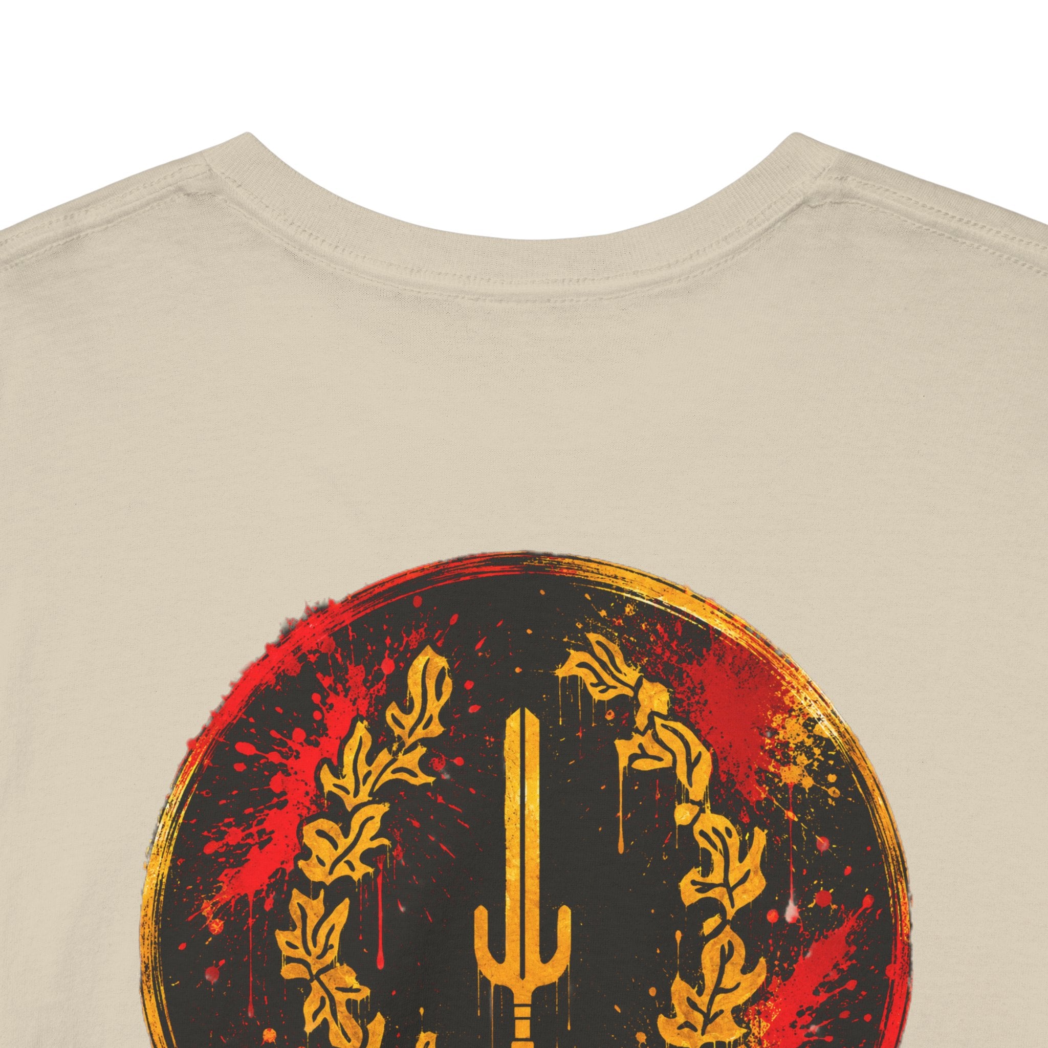 Laurel Trident Tee — Vintage Gold Emblem Graphic T-Shirt