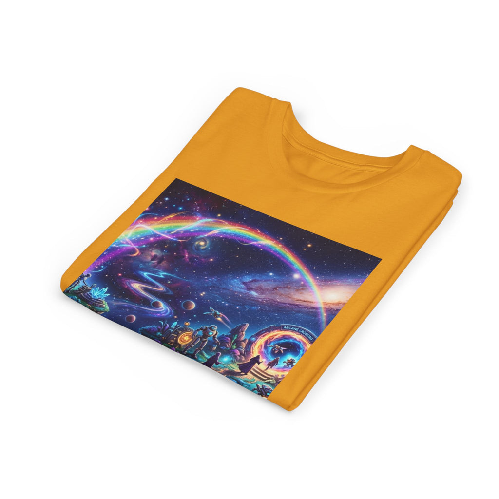 Galaxy Fantasy Youth Tee — Floating Islands, Robots & Magic Portals