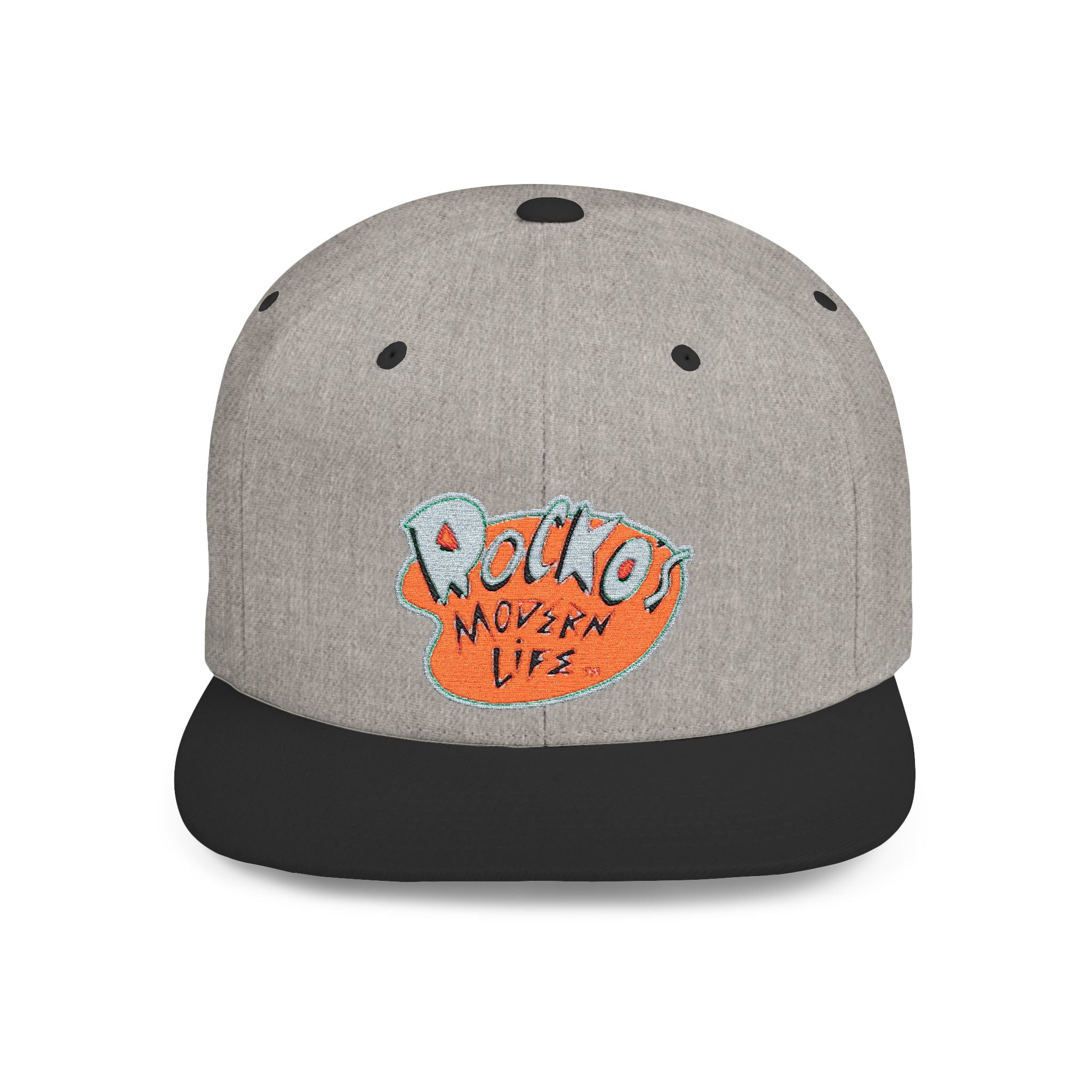 Snapback Hat — Polka Nutter Vibe Embroidered Flat-Bill Cap