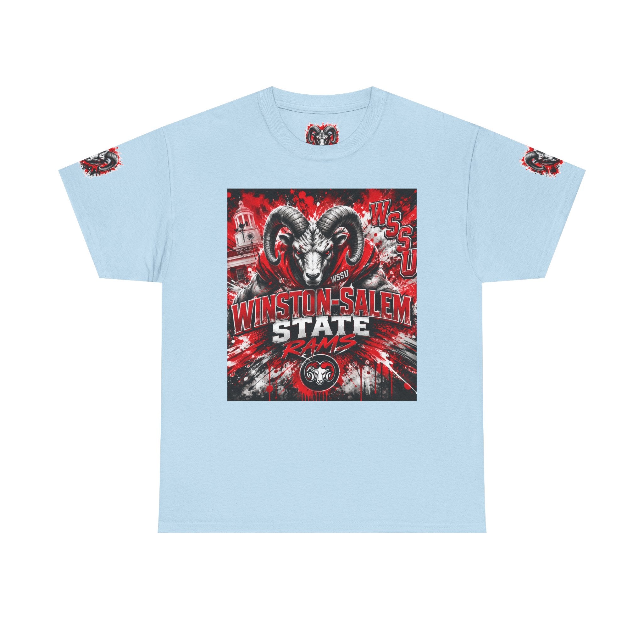 Winston‑Salem State Rams Ram Head Tee — Bold College Spirit T‑Shirt