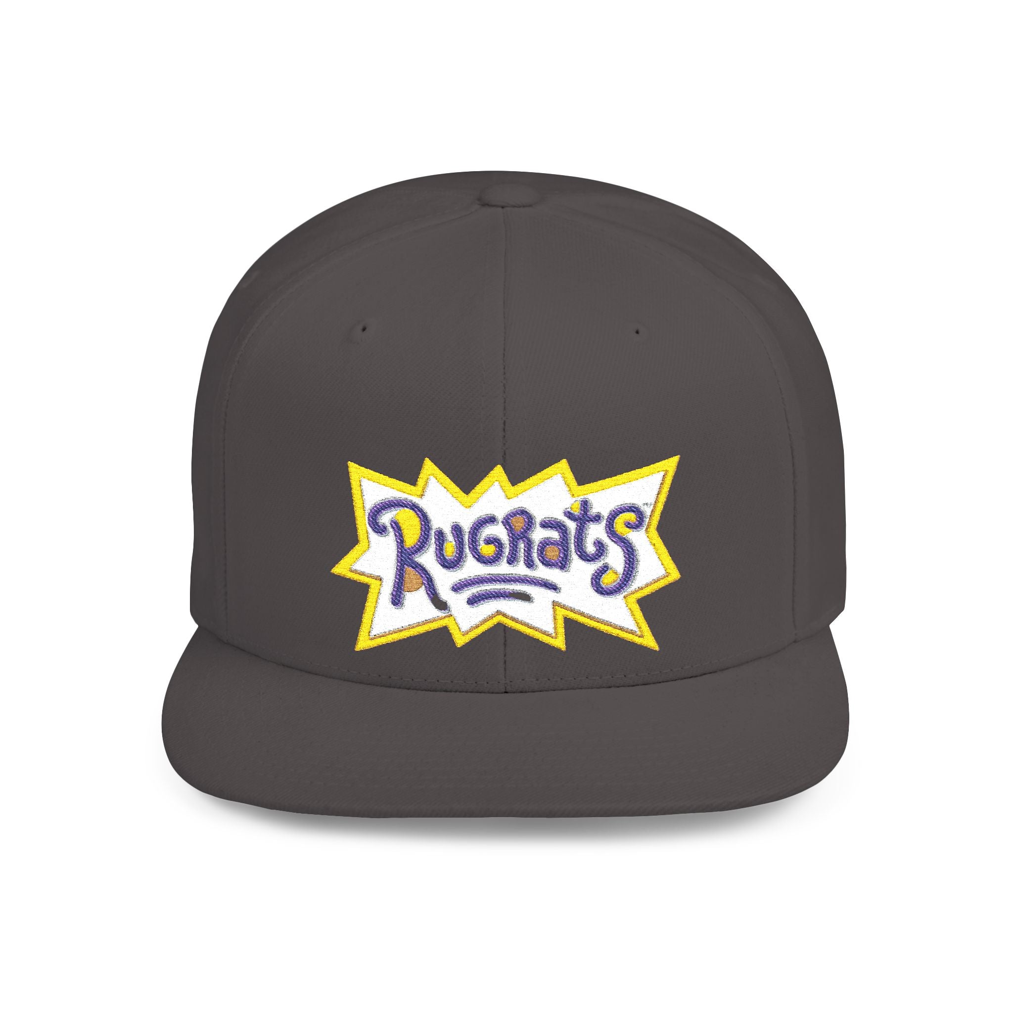 Snapback Hat — Retro 'Rugrats' Logo Flat Bill Cap