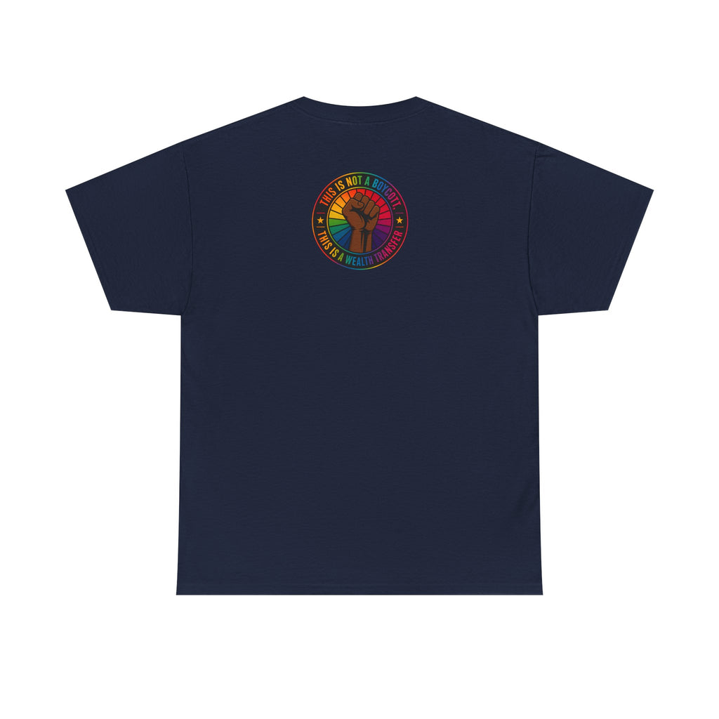 Blackout Graphic Tee — Urban Comic Poster Design with Back Fist Logo
