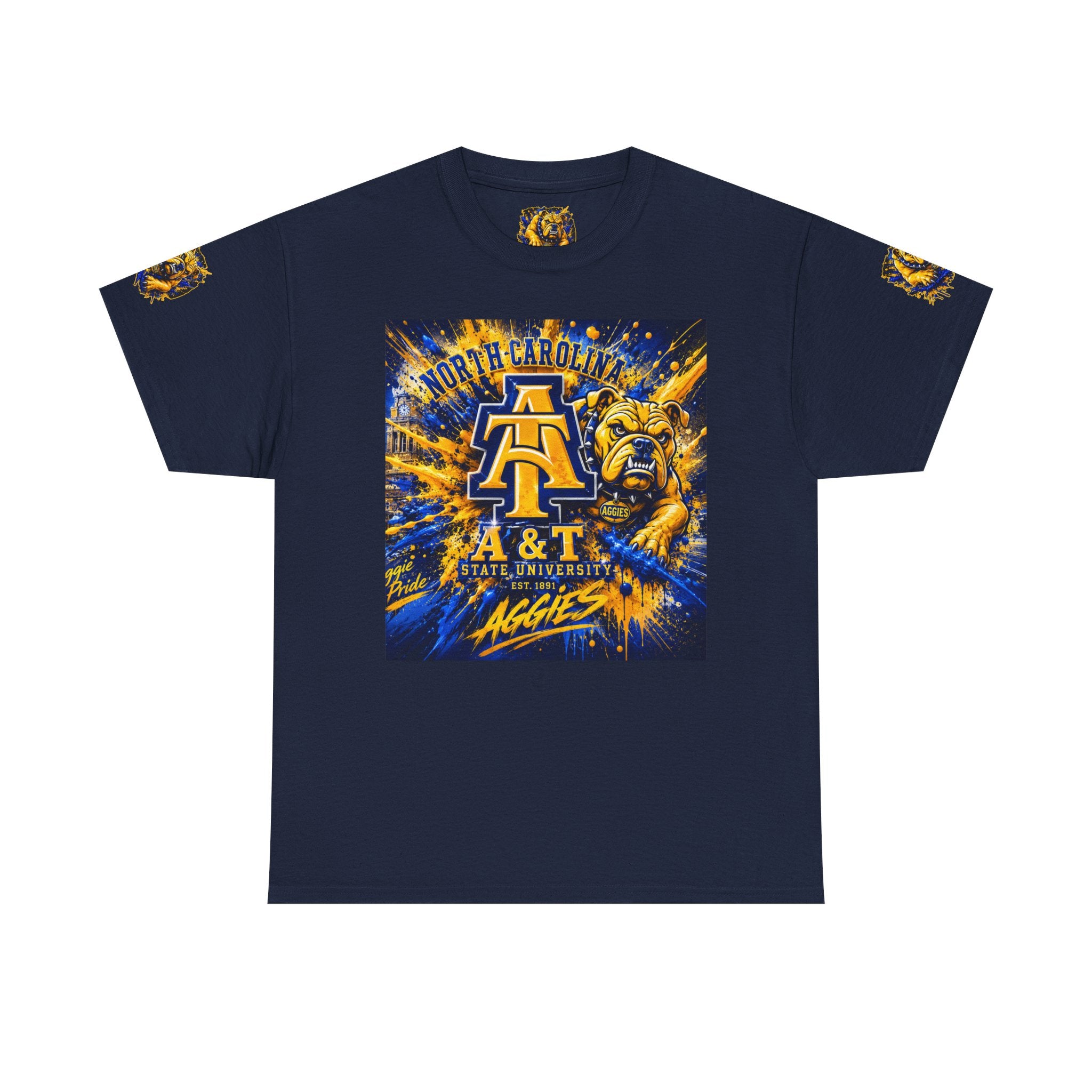 North Carolina A&T Aggies Bulldog T-Shirt — A&T Logo College Tee