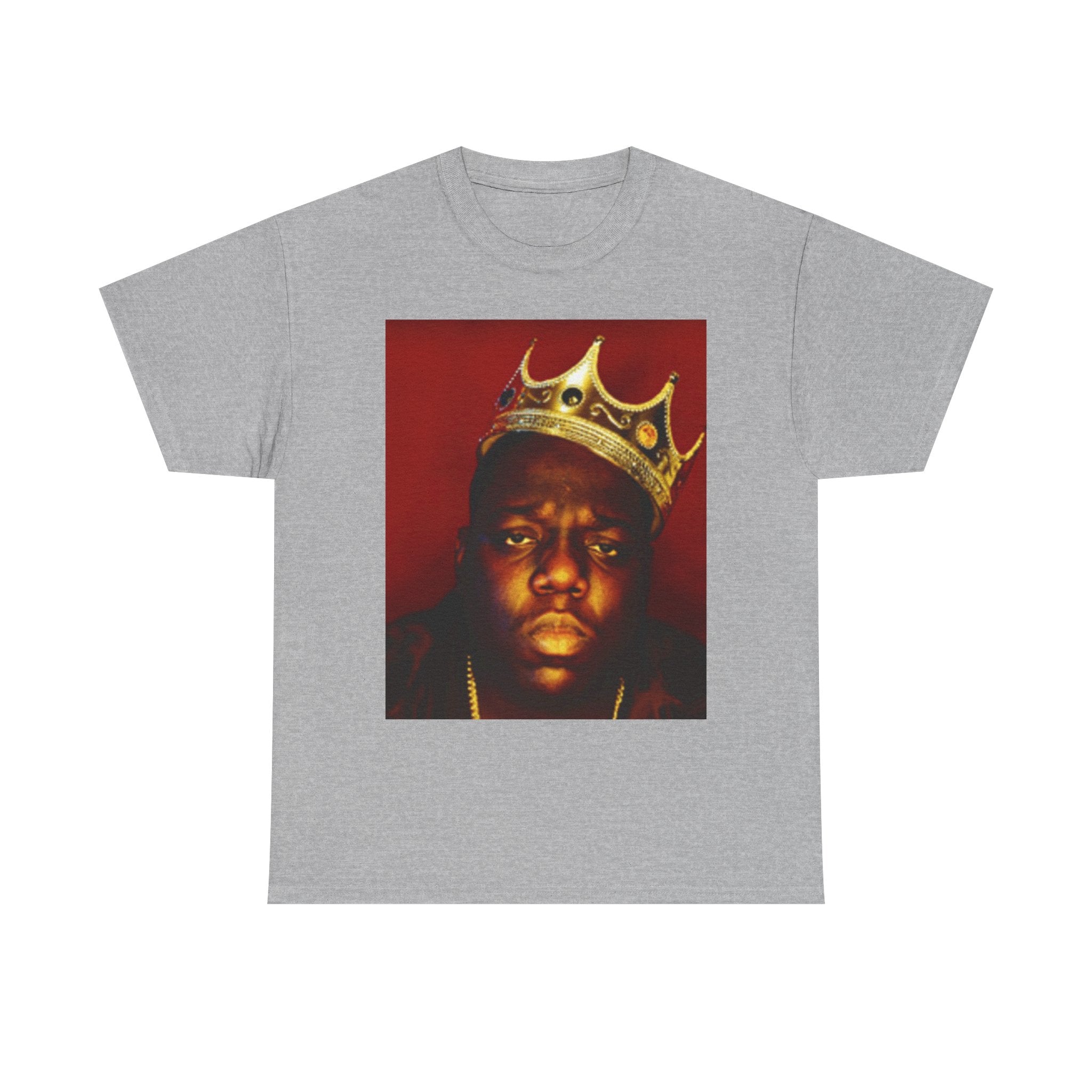 Vintage Crown Portrait Tee — Retro Hip-Hop Photo Graphic T-Shirt