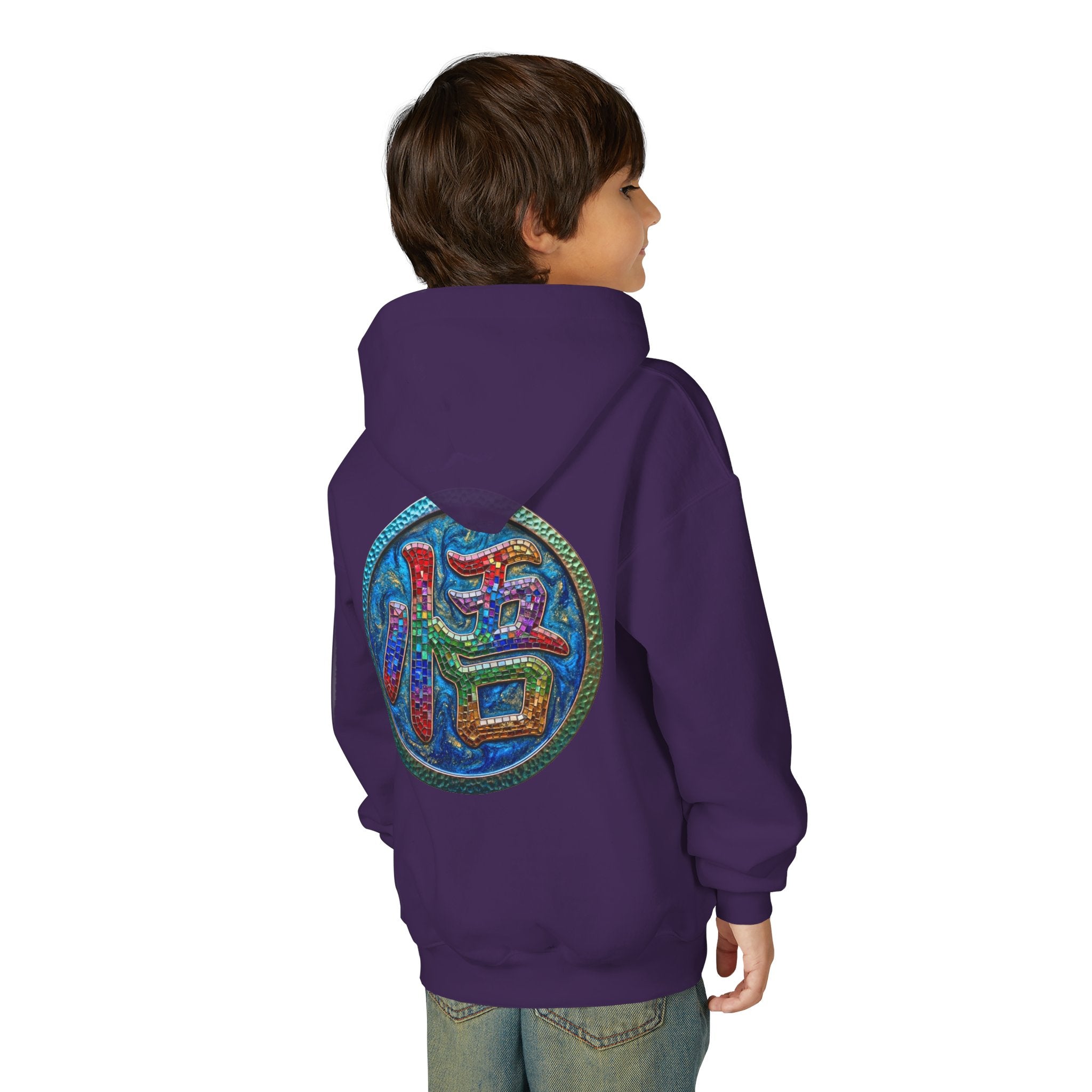 Dragon Boy Hoodie — Goku Cartoon Emblem Youth Hooded Sweatshirt