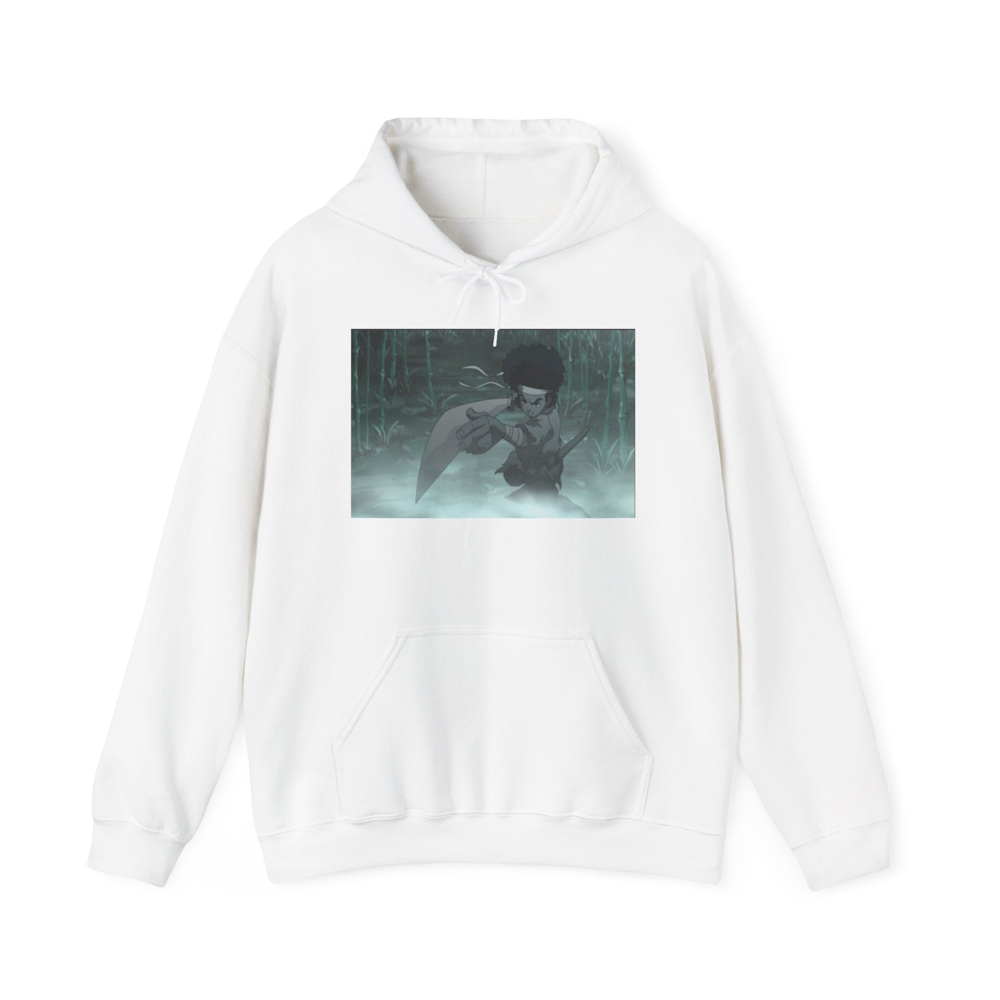 Moody Forest Angel Hoodie — Ethereal Wings Graphic Sweatshirt