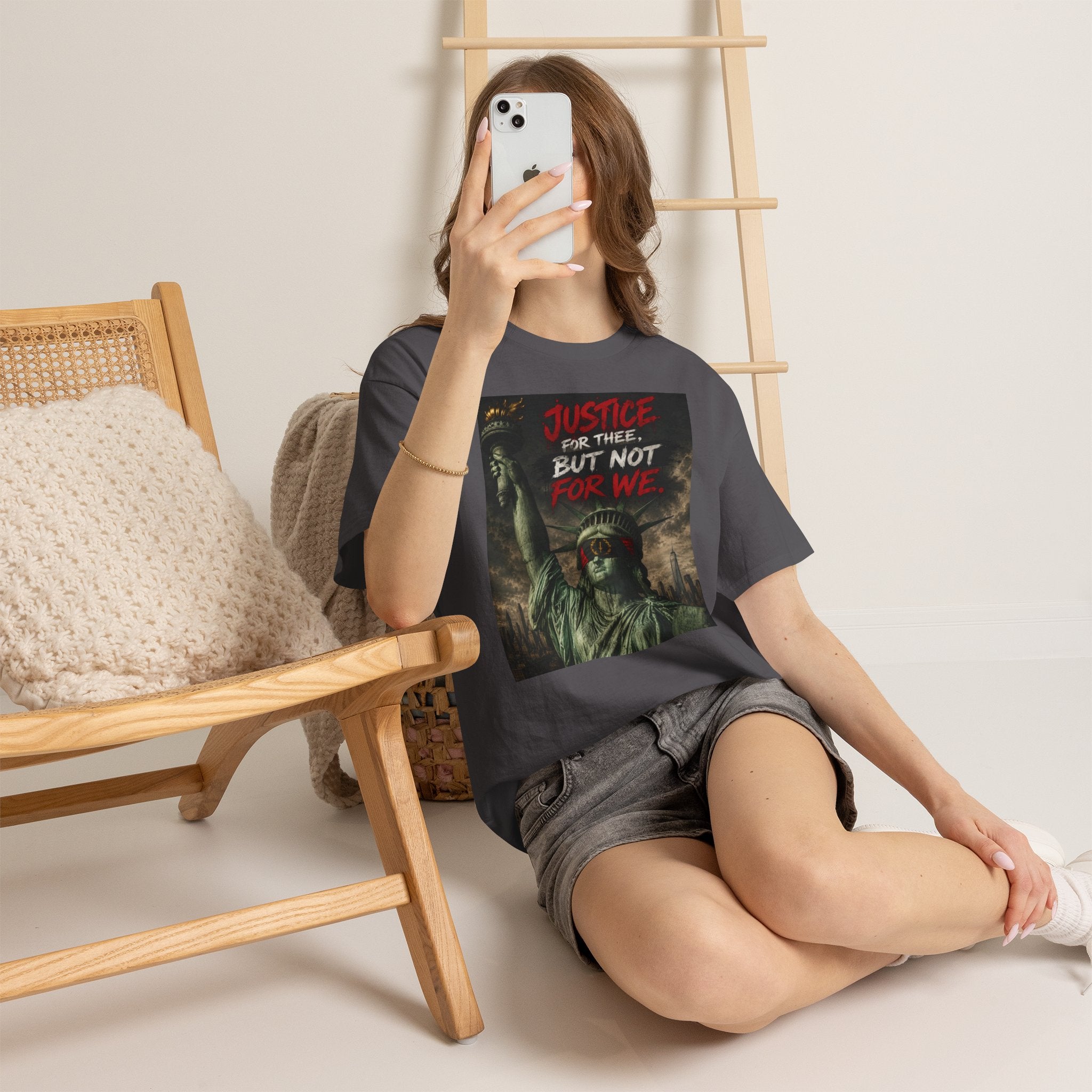 Protest Justice T-Shirt — “Justice For Thee, But Not For We” Graphic Tee