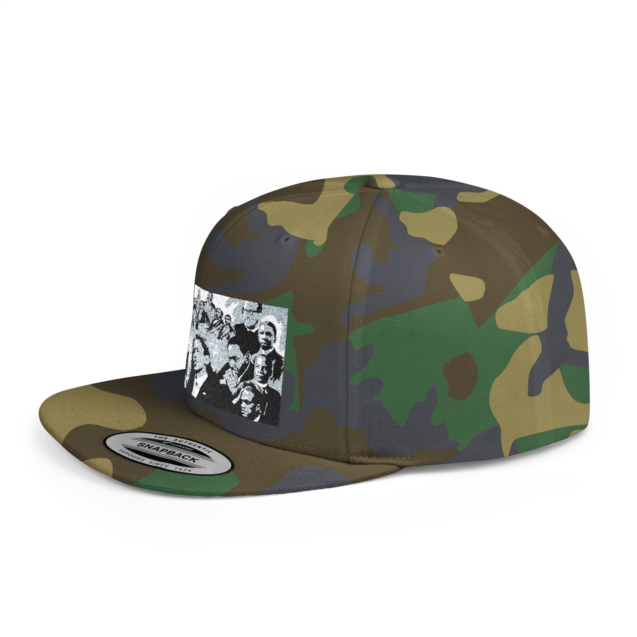 Copy of Reggae Vibes Flat Bill Snapback Hat — Colorful Rasta Music Patch