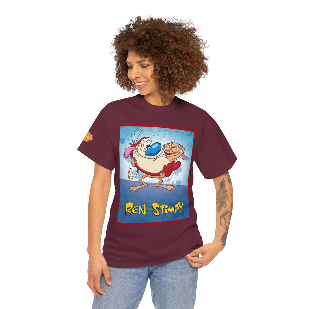 Ren & Stimpy Graphic Tee — Retro Nickelodeon Cartoon T-Shirt