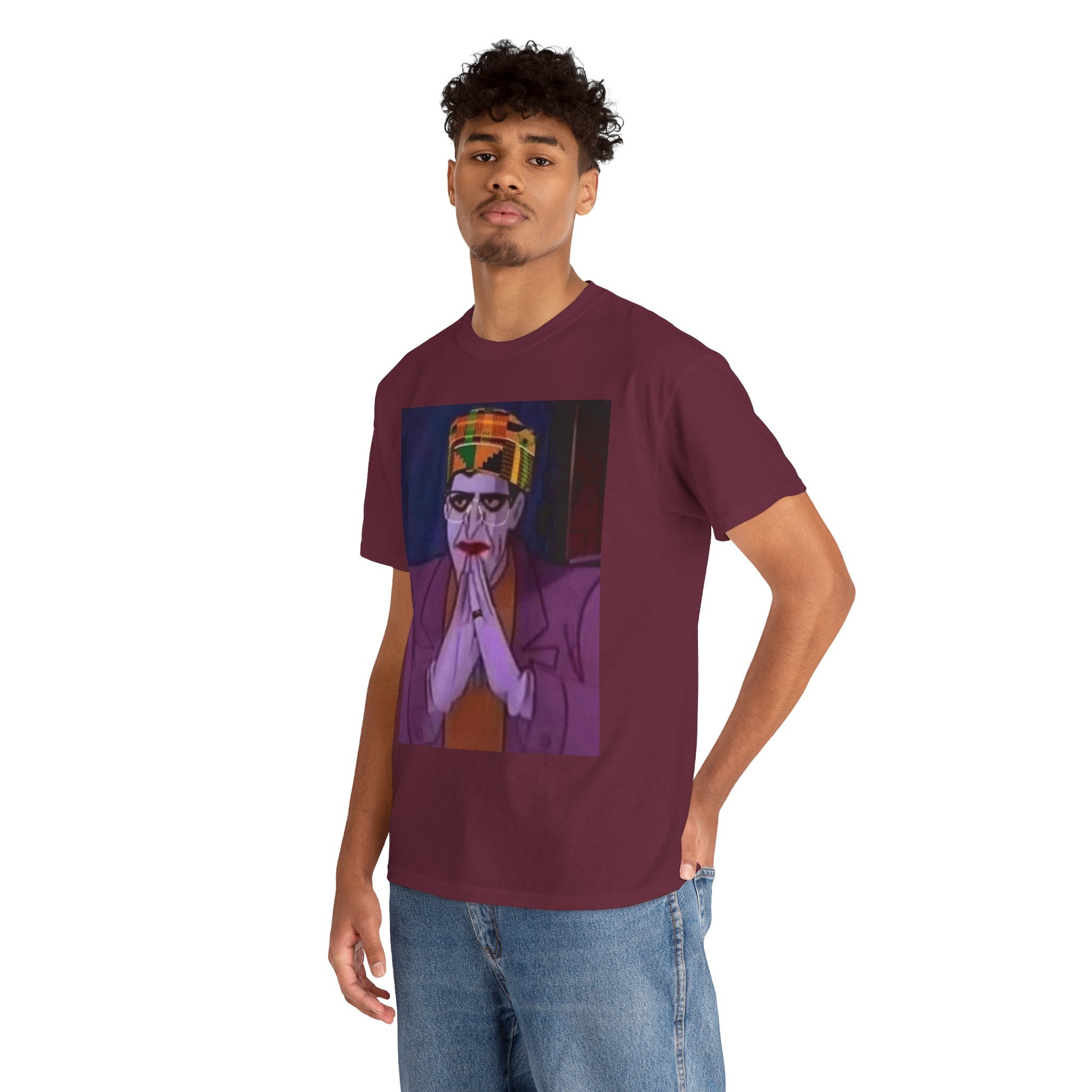 Graphic Tee — Vintage Afrocentric Joker Portrait & Psychedelic Raised Fist Art