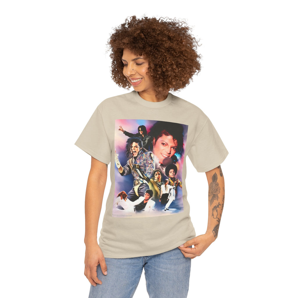 Michael Jackson Tribute Tee — Vintage Pop Collage T-Shirt