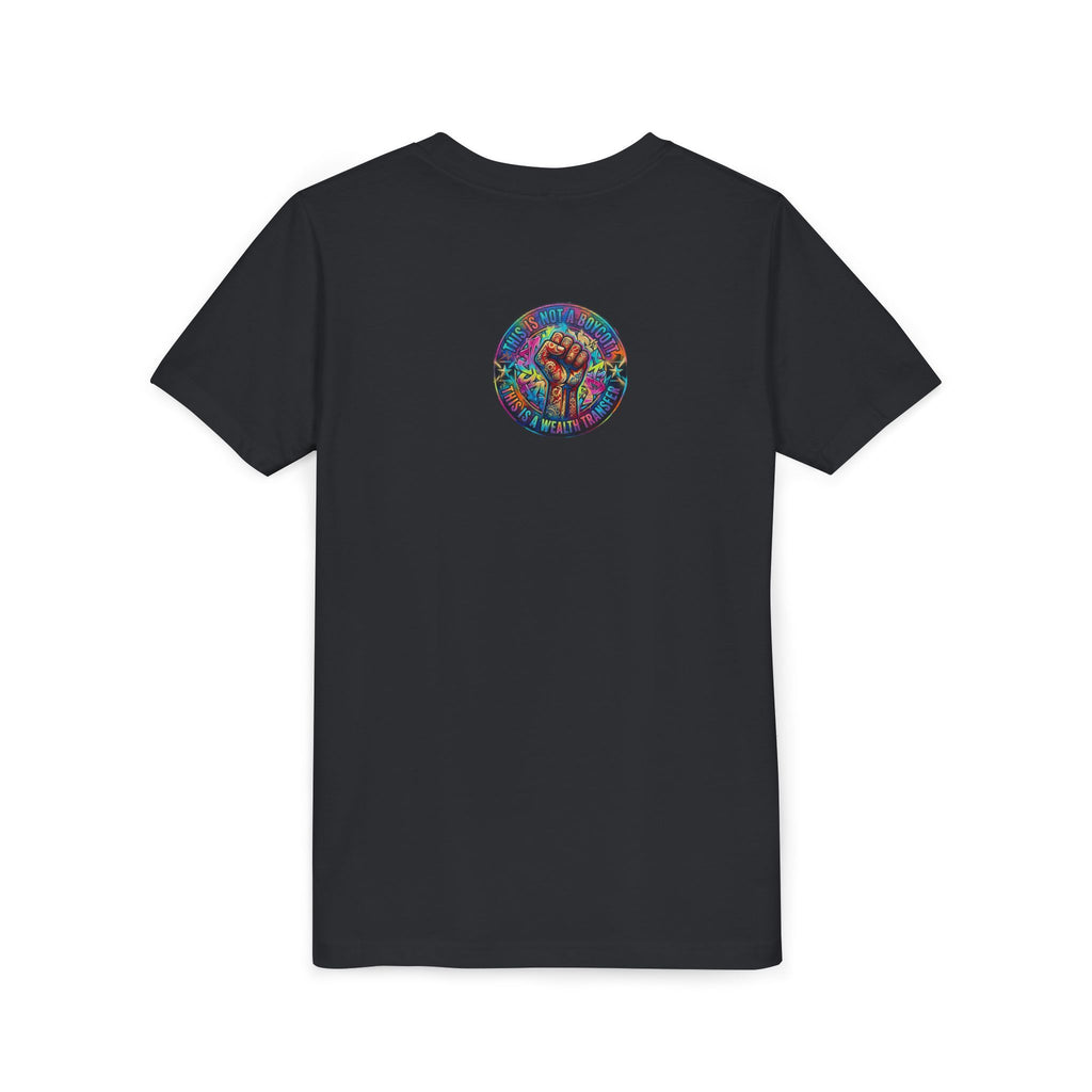 Youth Trophy Lightning Tee — Winning Kids' Short Sleeve Shirt with Stars & Confetti