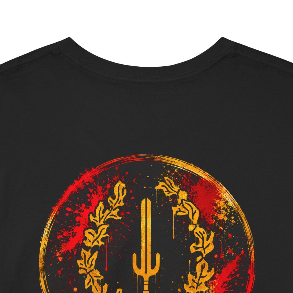 Laurel Trident Tee — Vintage Gold Emblem Graphic T-Shirt