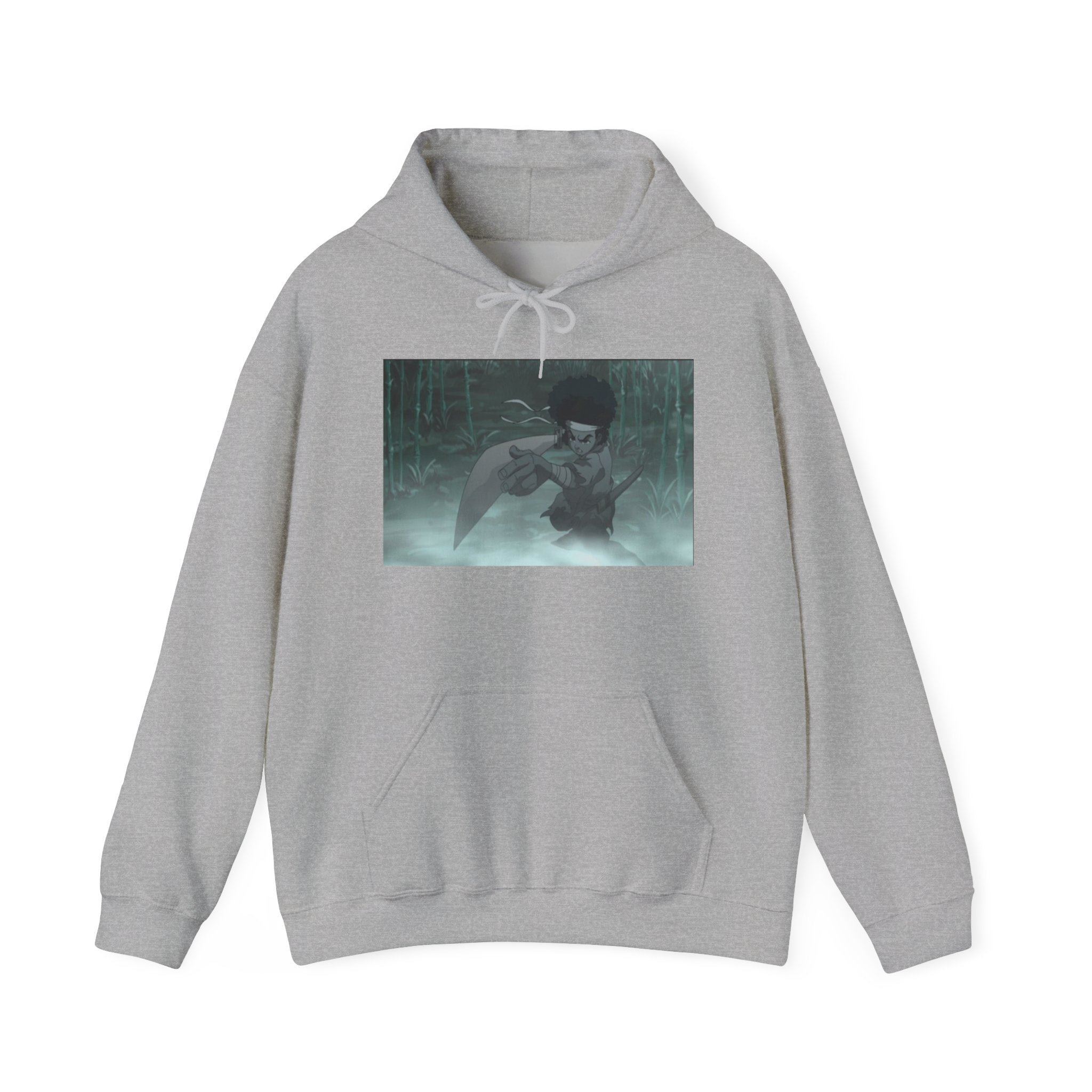 Moody Forest Angel Hoodie — Ethereal Wings Graphic Sweatshirt