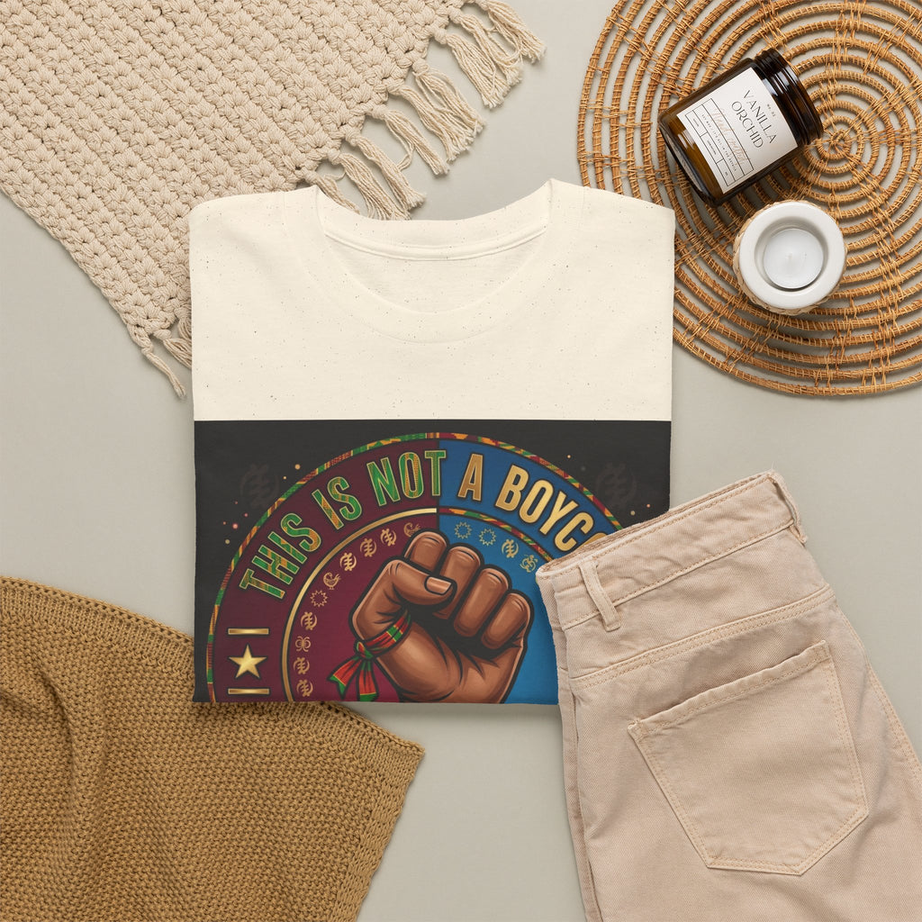 Political Activist Tee — "This Is Not a Boycott, This Is a Wealth Transfer" Fist Graphic Shirt